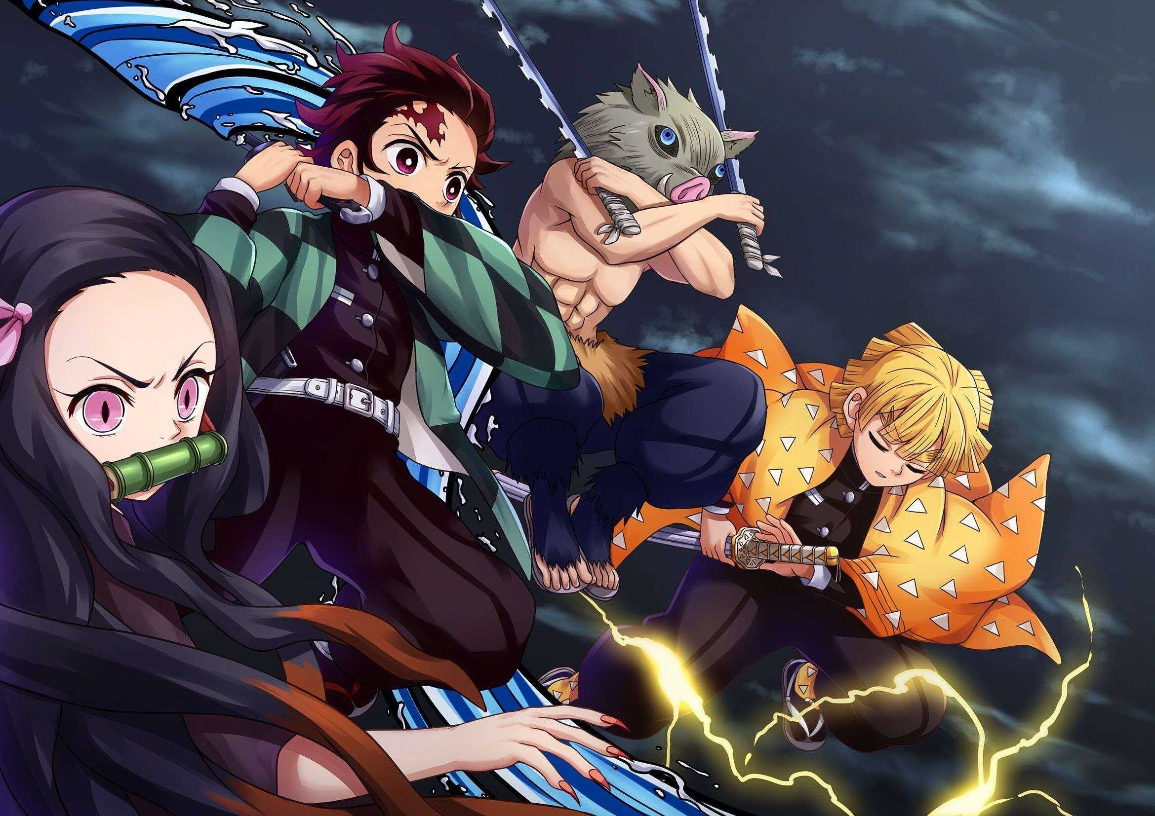 Demon Slayer Kimetsu no Yaiba wallpaper 100140 with high-resolution 1920x1080 pixel. You can use this wallpaper for your Windows and Mac OS computers as well as your Android and iPhone smartphones - Demon Slayer