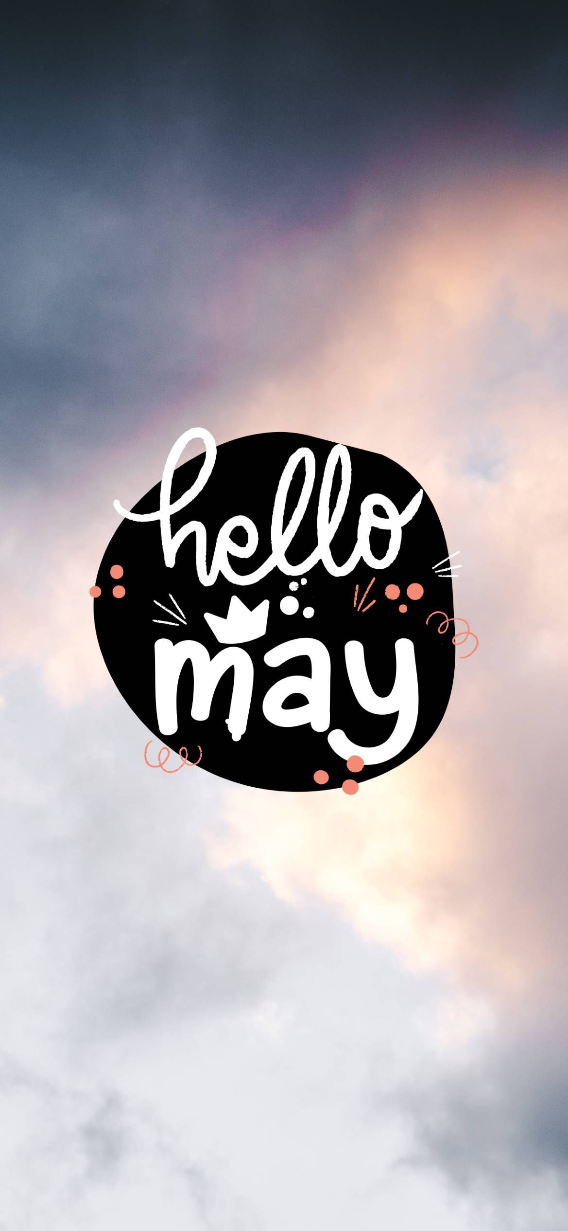 A black and white photo of hello may - May
