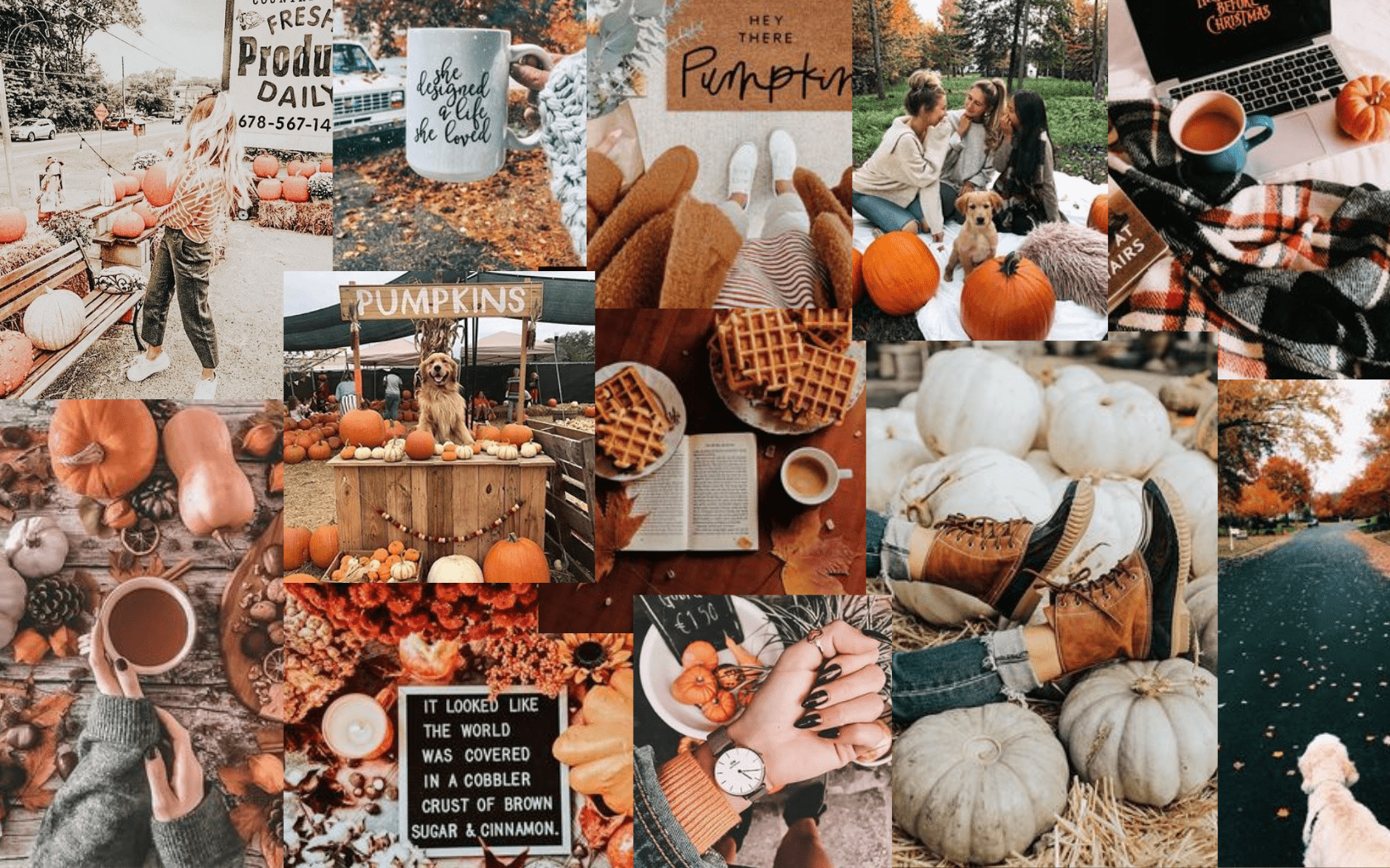 Laptop Thanksgiving Aesthetic Wallpaper