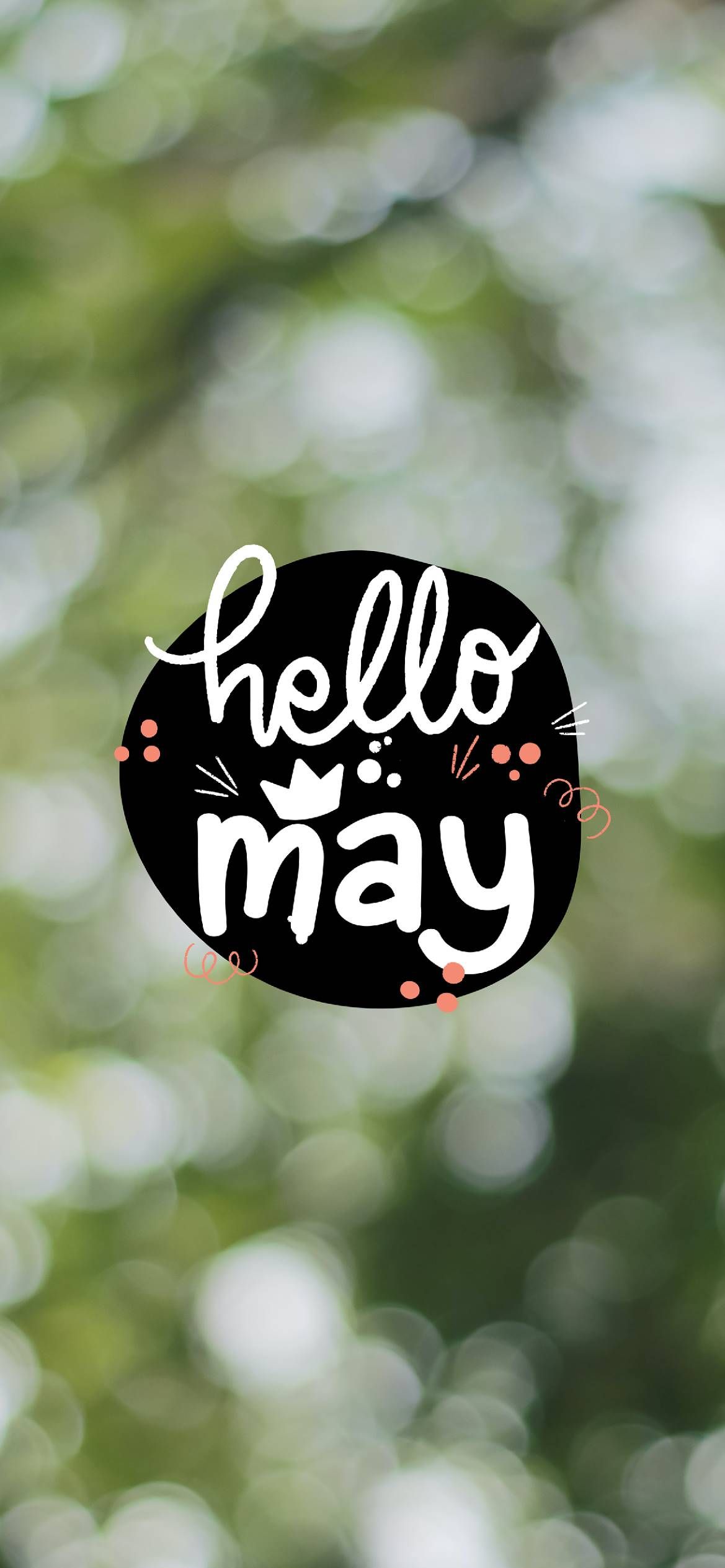 Hello May wallpaper for iPhone and Android phone. - May