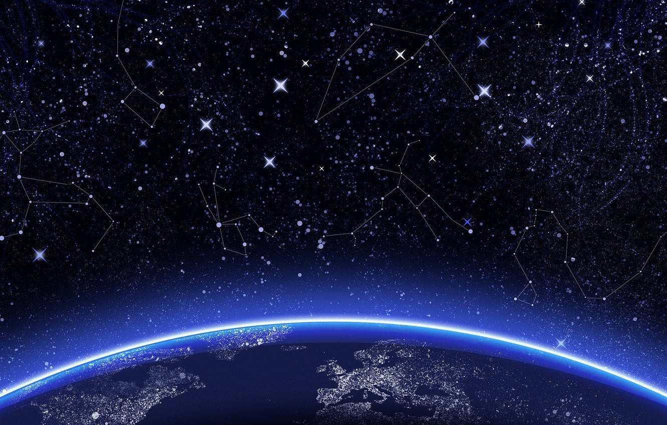The Earth and the stars wallpaper 1920x1200 - Constellation