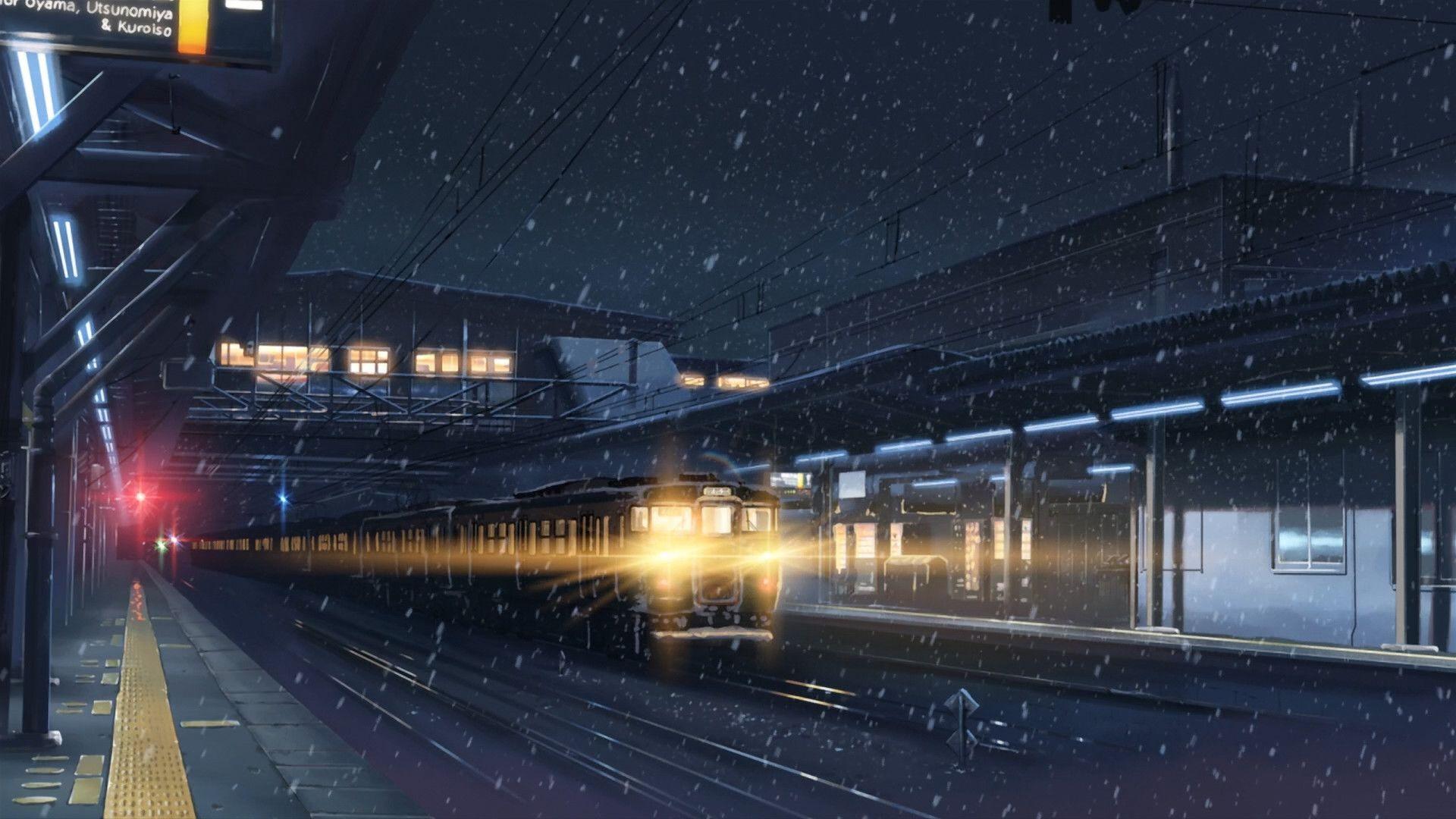 Aesthetic Rain Anime Desktop Wallpaper