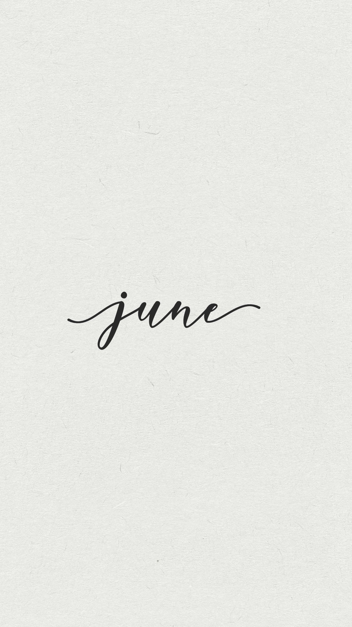 June 2015 hand lettered calendar - June