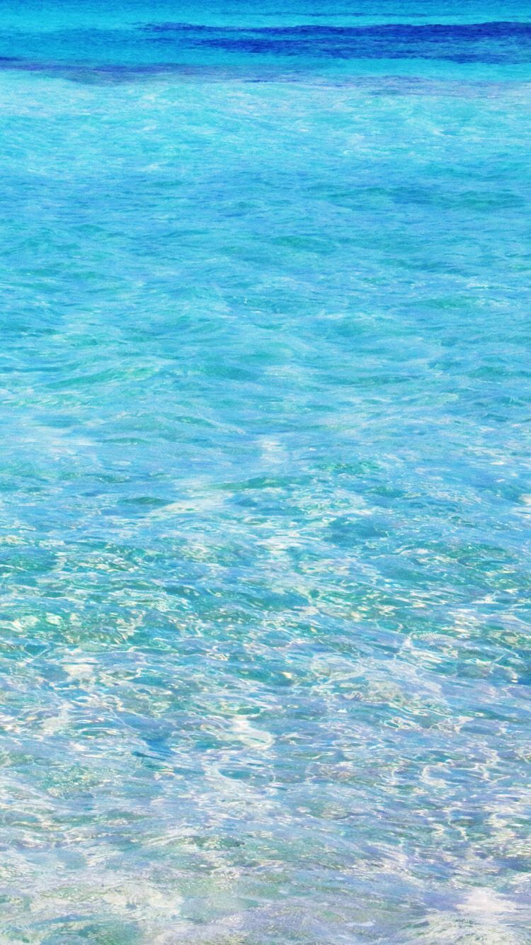 The crystal clear waters of the ocean - Light blue, ocean