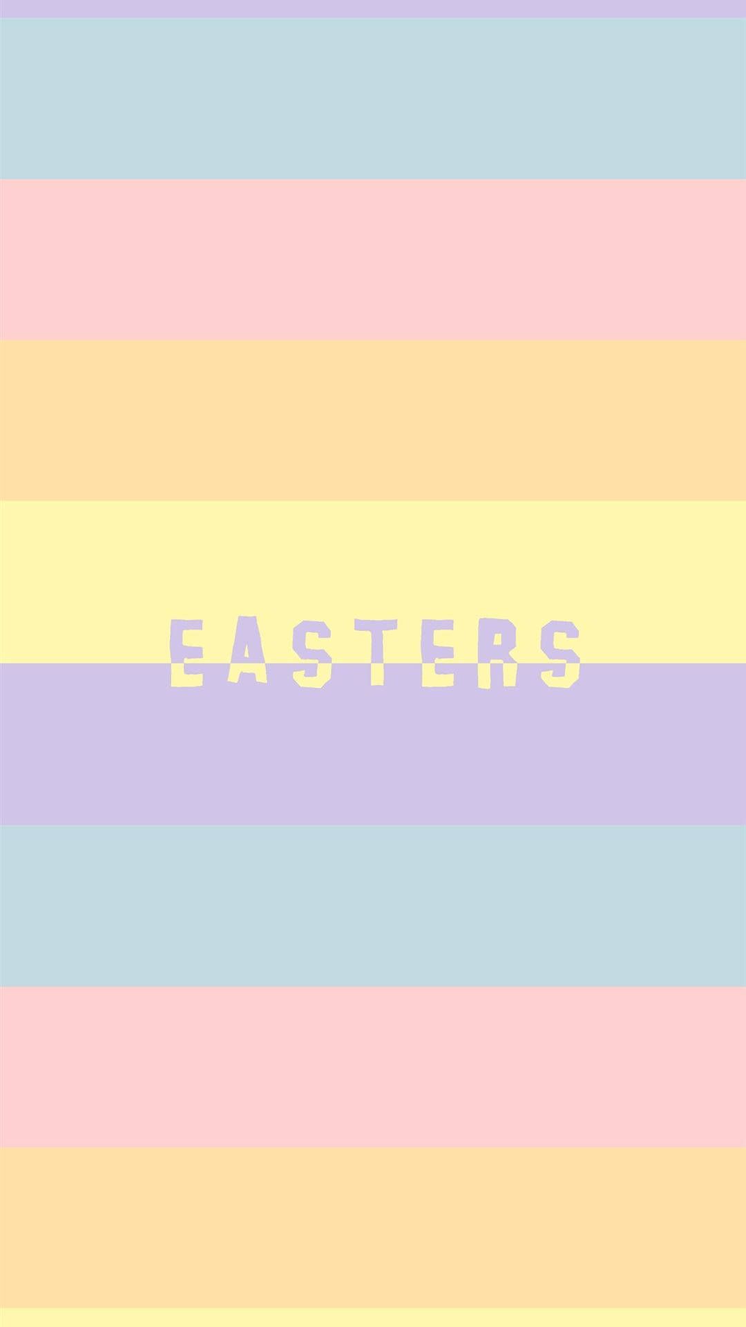The easters poster is a colorful background with text - Easter