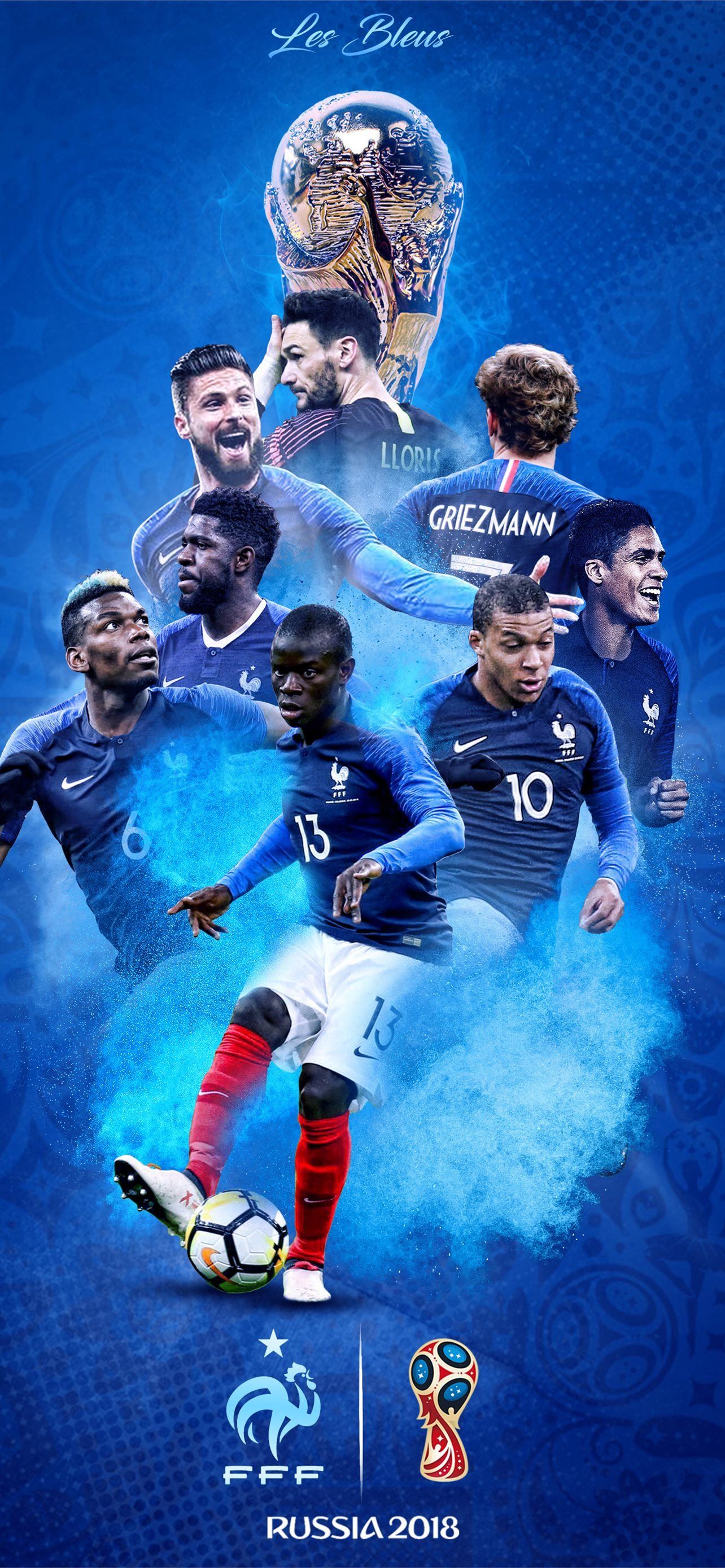 A poster of the french soccer team - Soccer