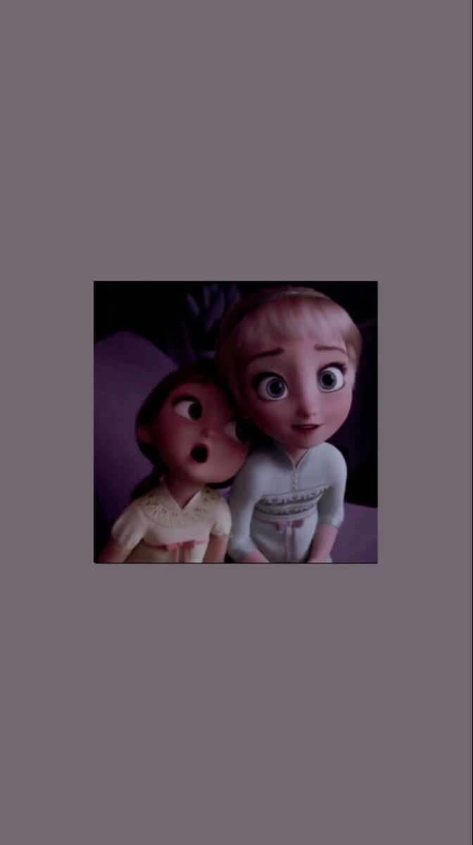 This is a picture of anna and elsa from frozen - Elsa