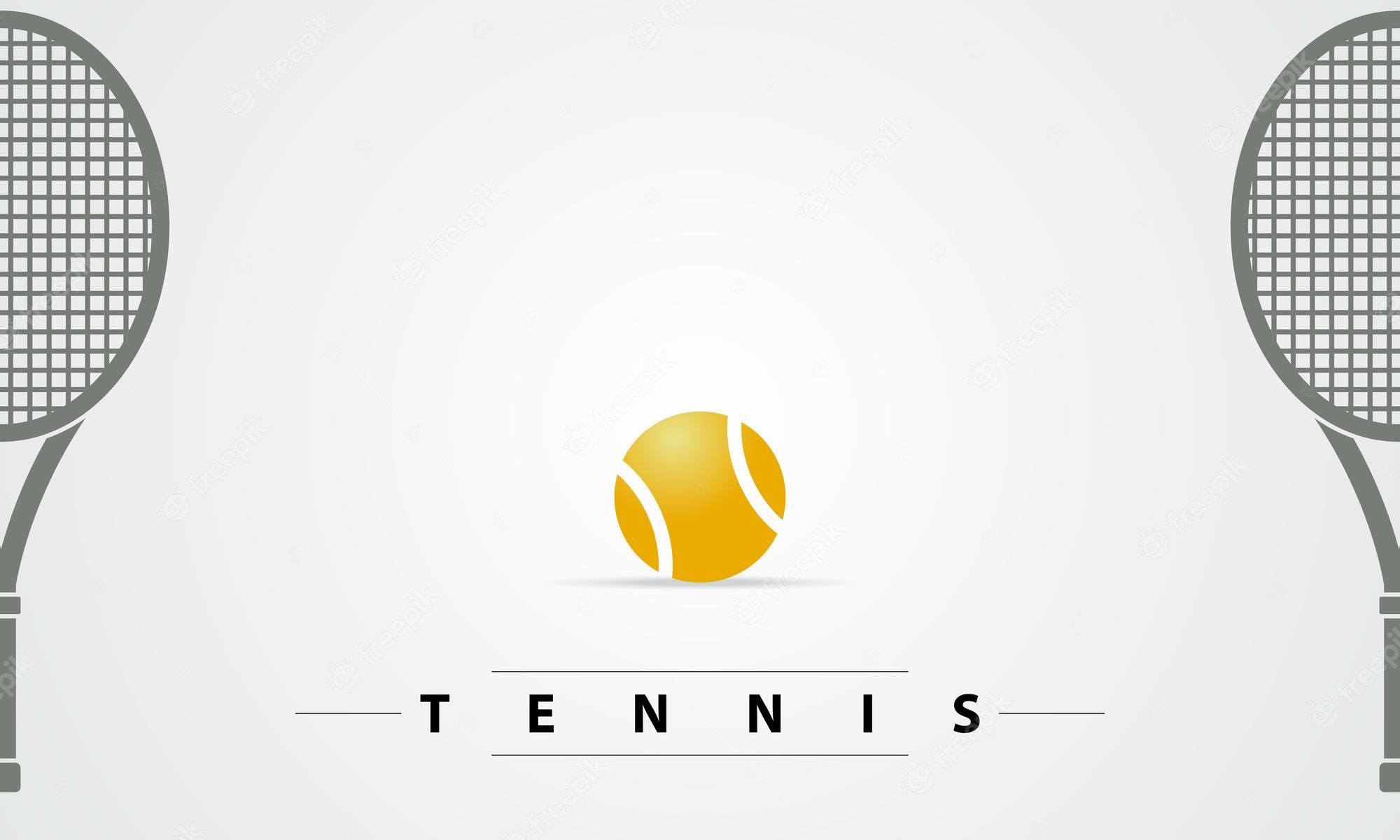 A tennis ball with two rackets on either side - Tennis