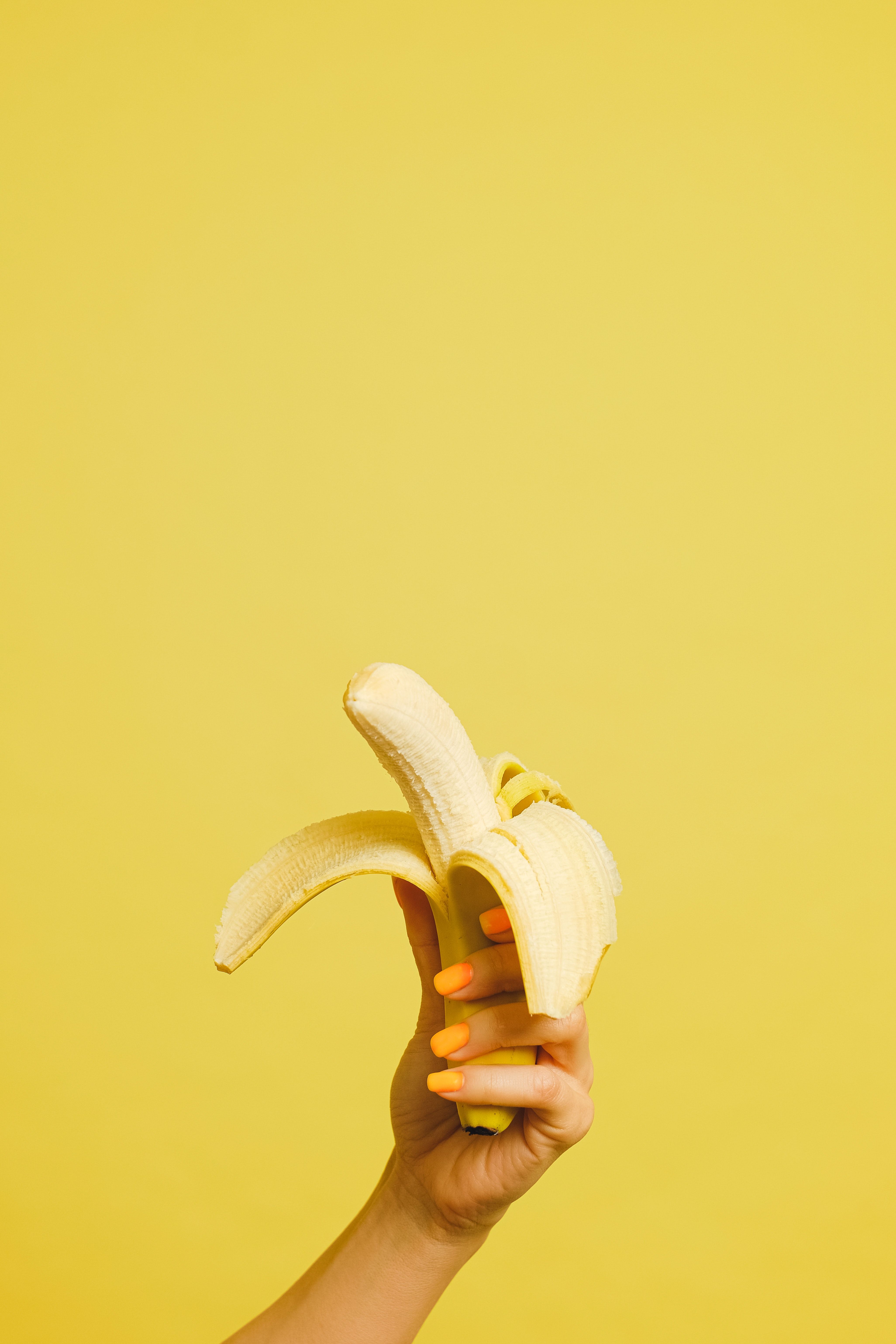 Yellow Banana Fruit on White Surface · Free