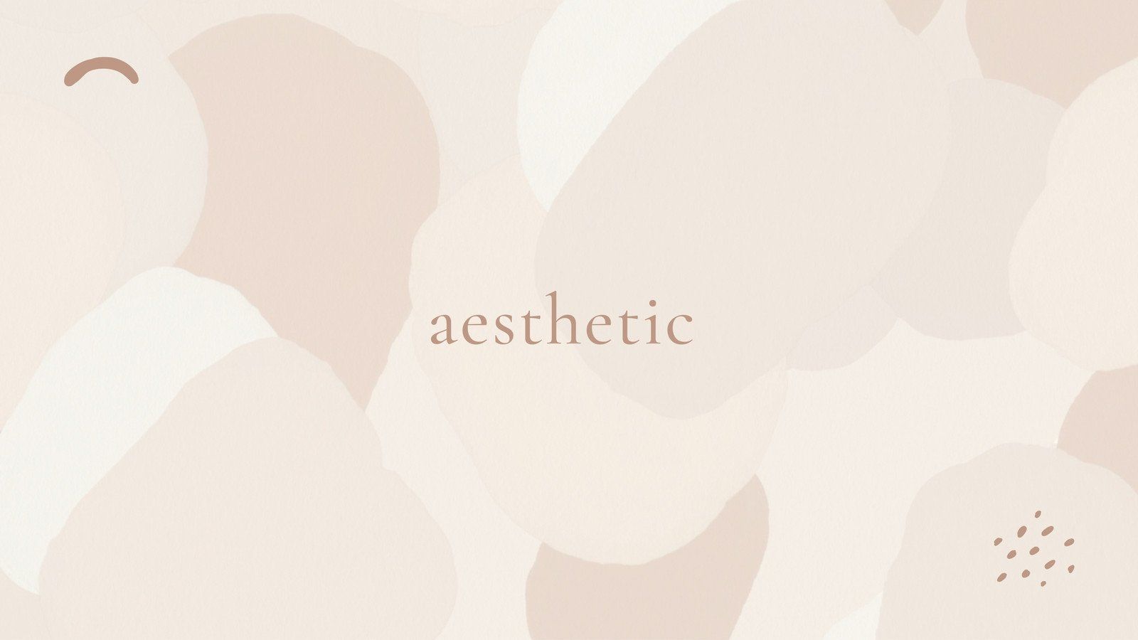 Aesthetic background image with the word aesthetic - Minimalist beige