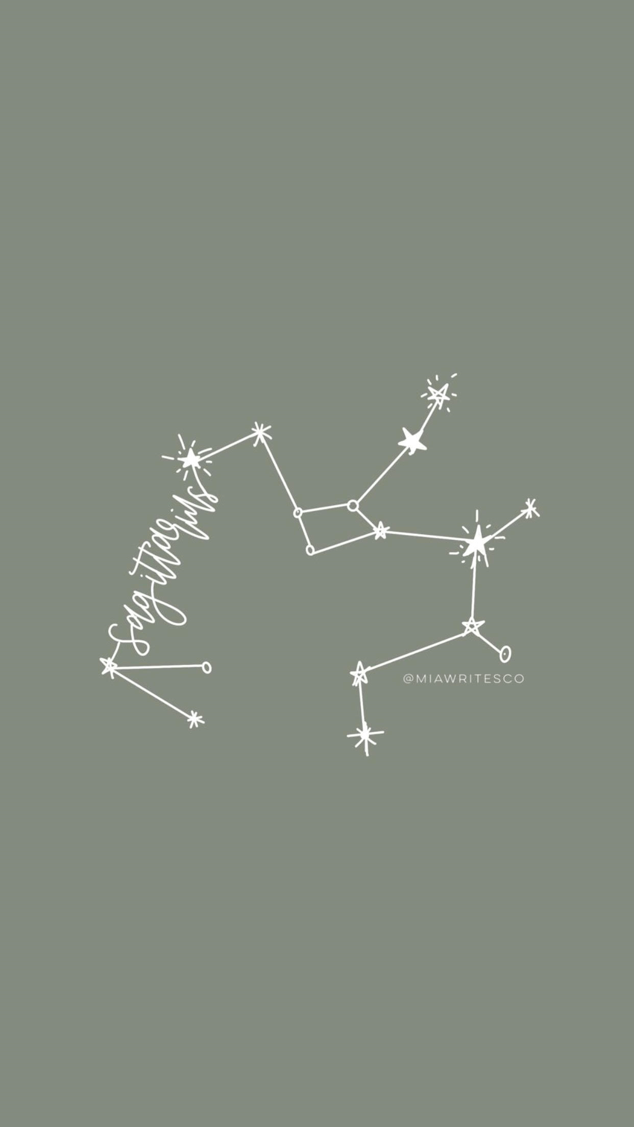 Sagittarius Constellation created on Procreate app on IPAD instagram:. Sagittarius wallpaper, Sagittarius tattoo, Sagittarius constellation