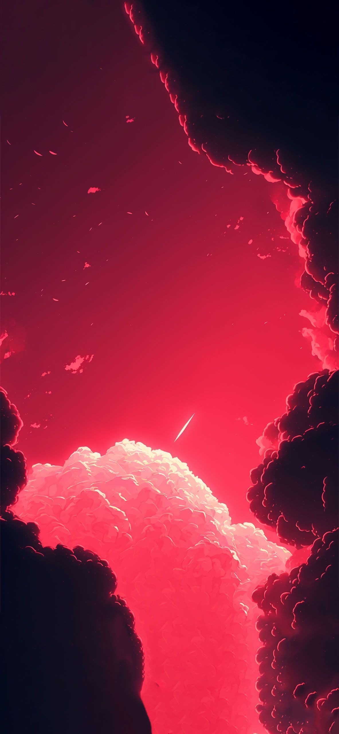 Clouds Aesthetic Red Wallpaper Aesthetic Wallpaper iPhone