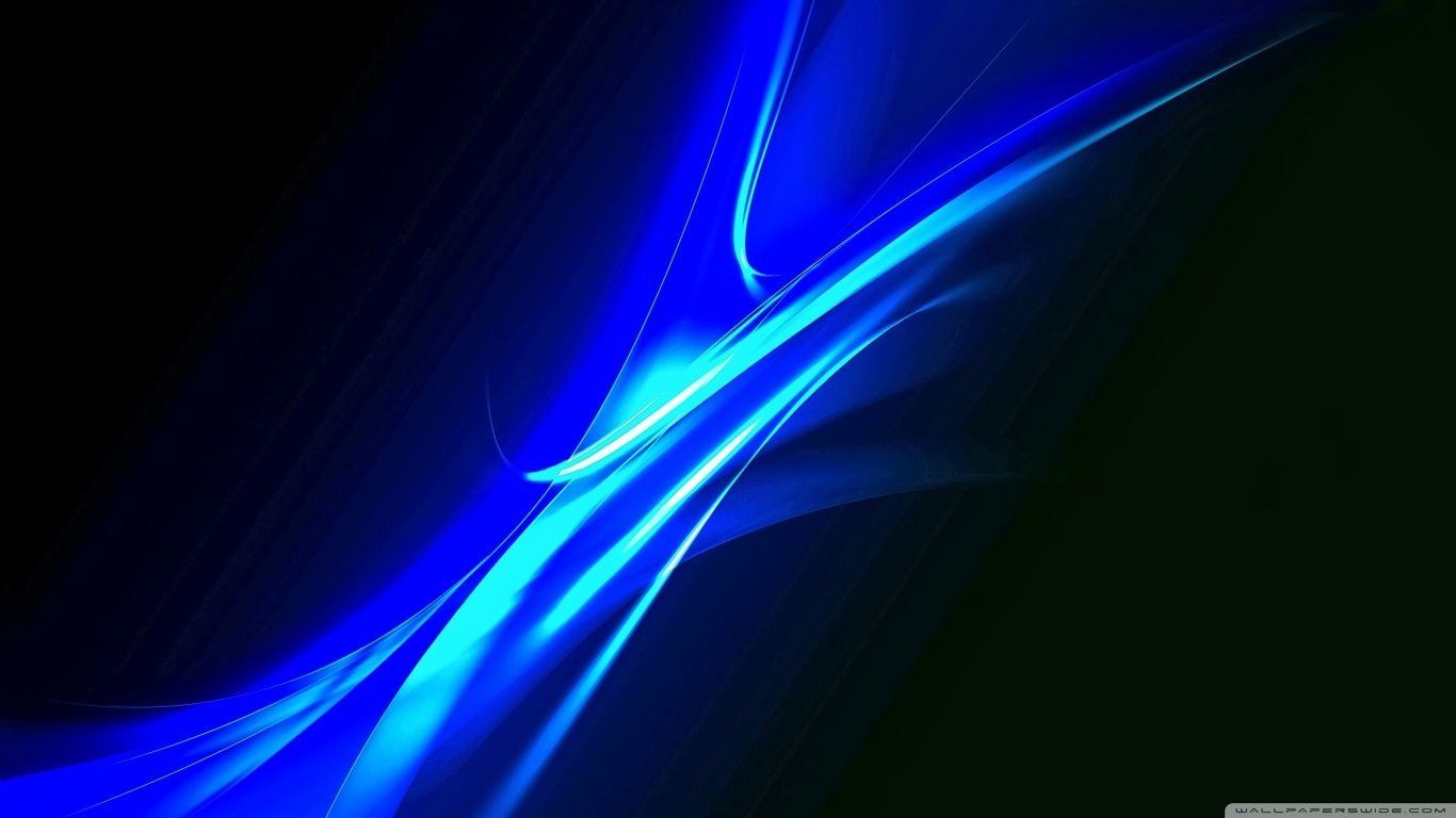 Blue abstract wallpaper for your computer - Neon blue