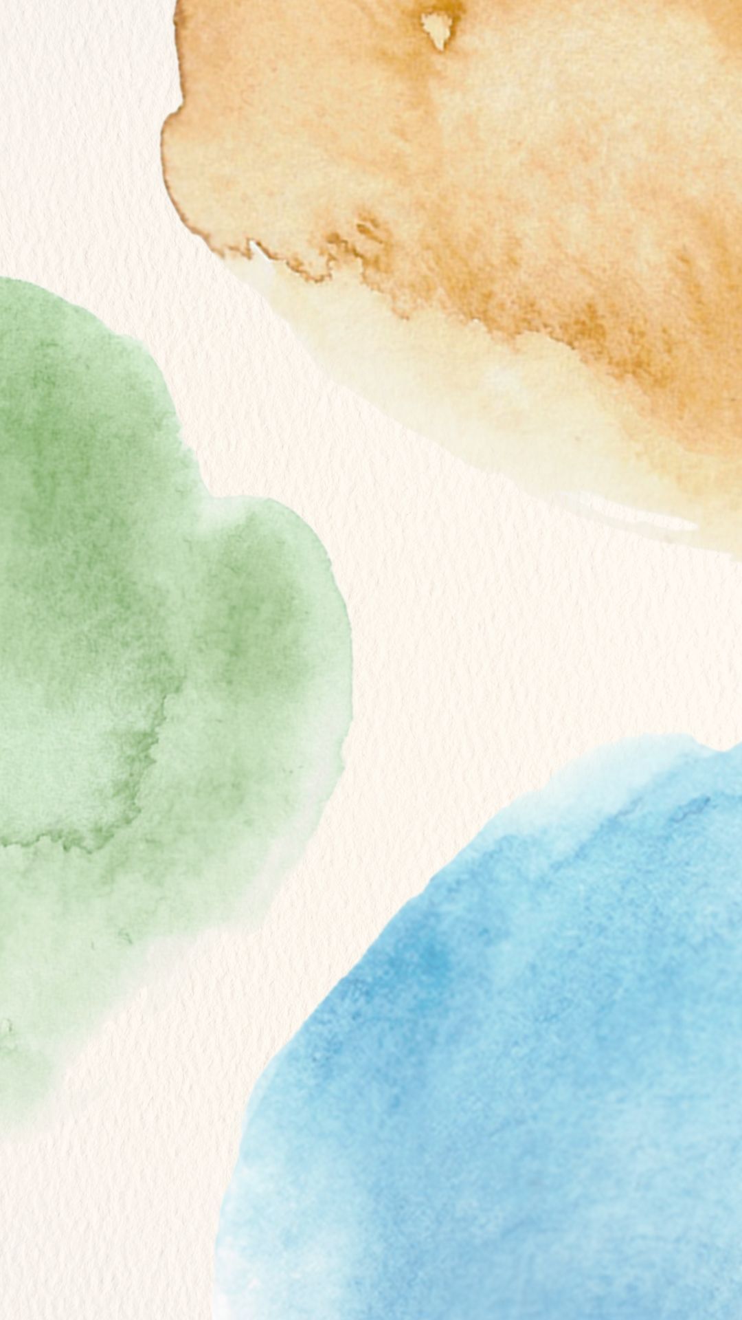 Watercolor paintings of different colors on a white background - Pastel minimalist