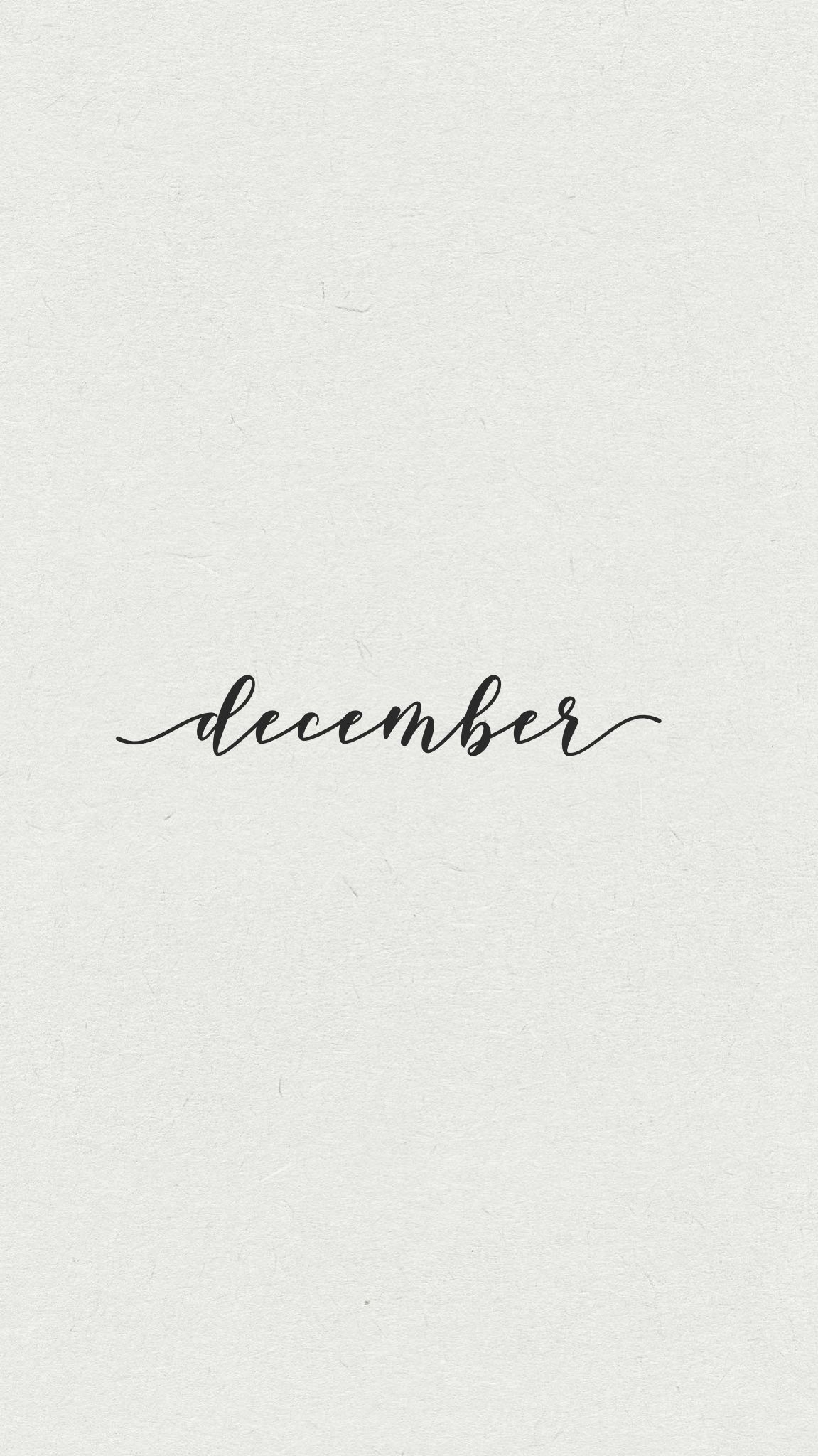 The word december is written in black and white - December