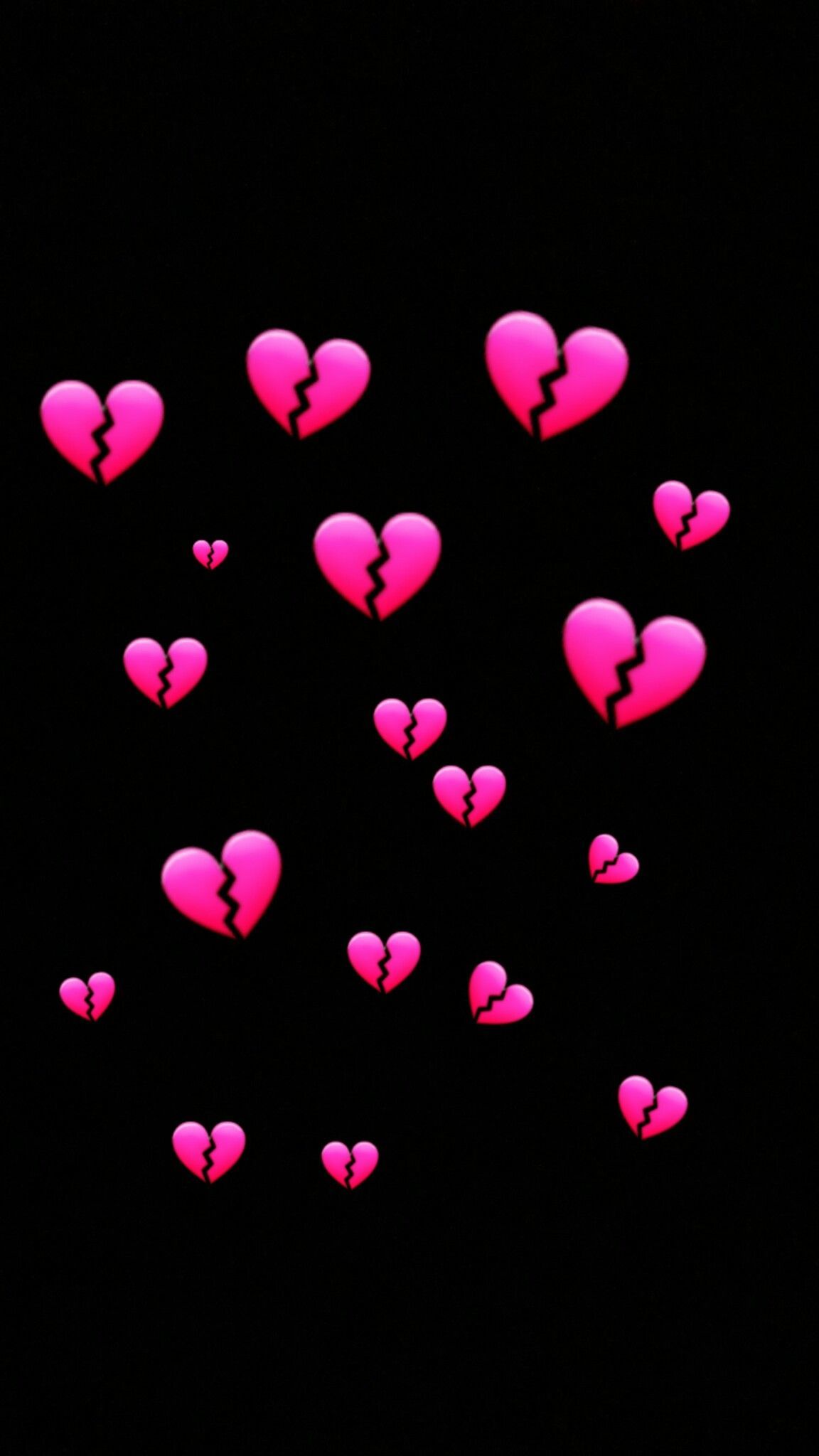 A group of pink hearts in the shape - Emoji