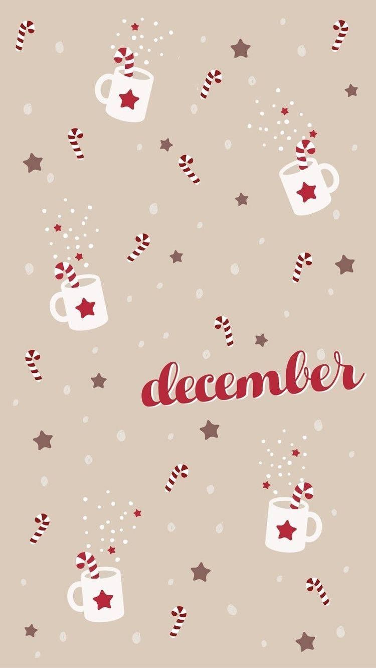 A calendar with the word december on it - December