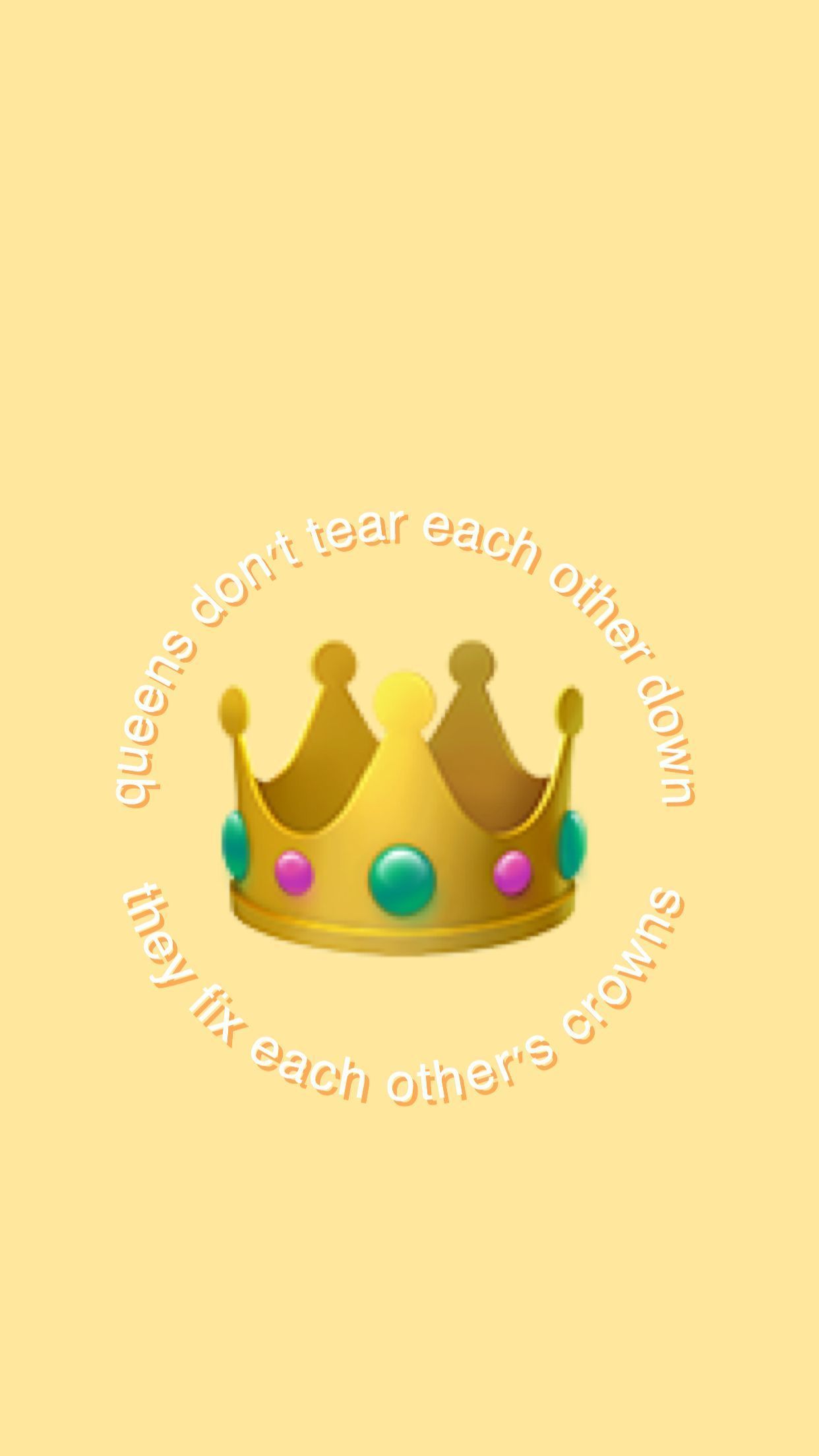 A crown with the words don't be afraid to dream big - Emoji