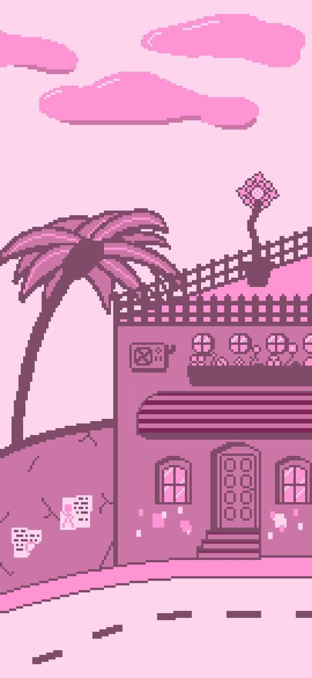 My first try at pixel art with this monochromatic phone wallpaper