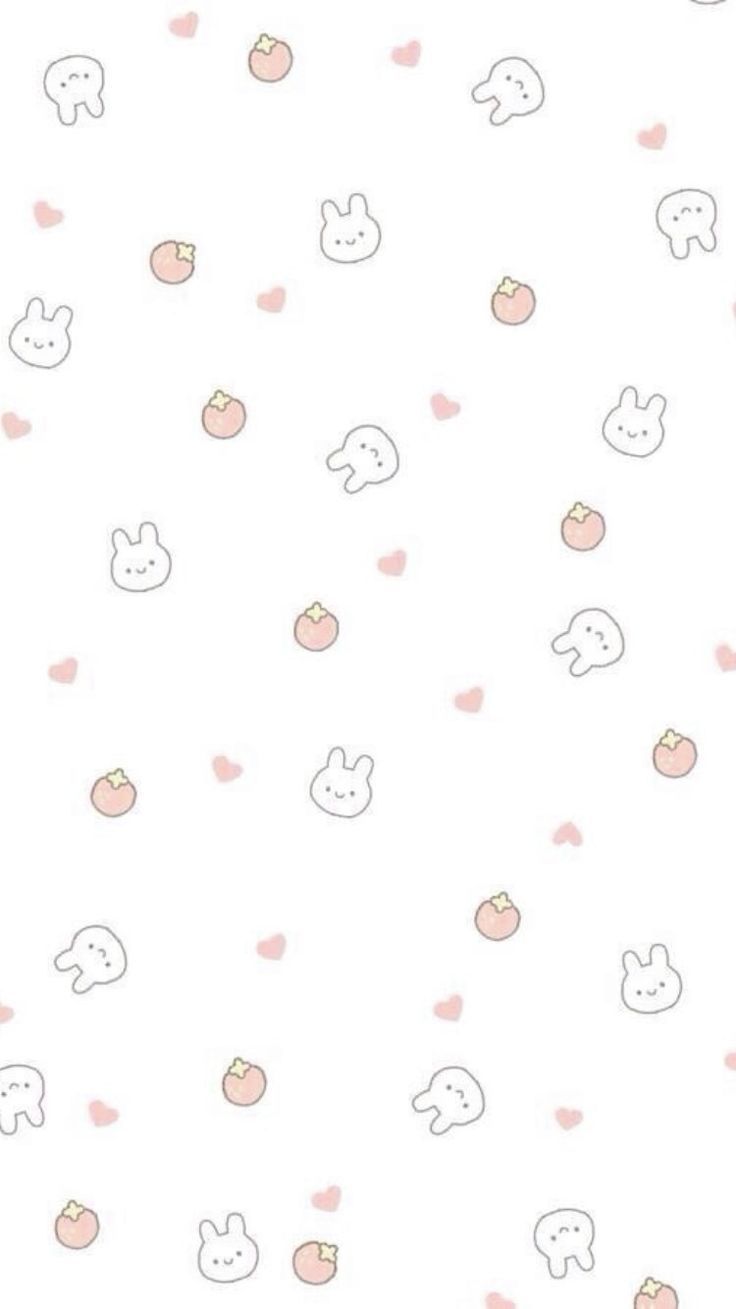 A cute pattern with pink and white hearts - Pattern