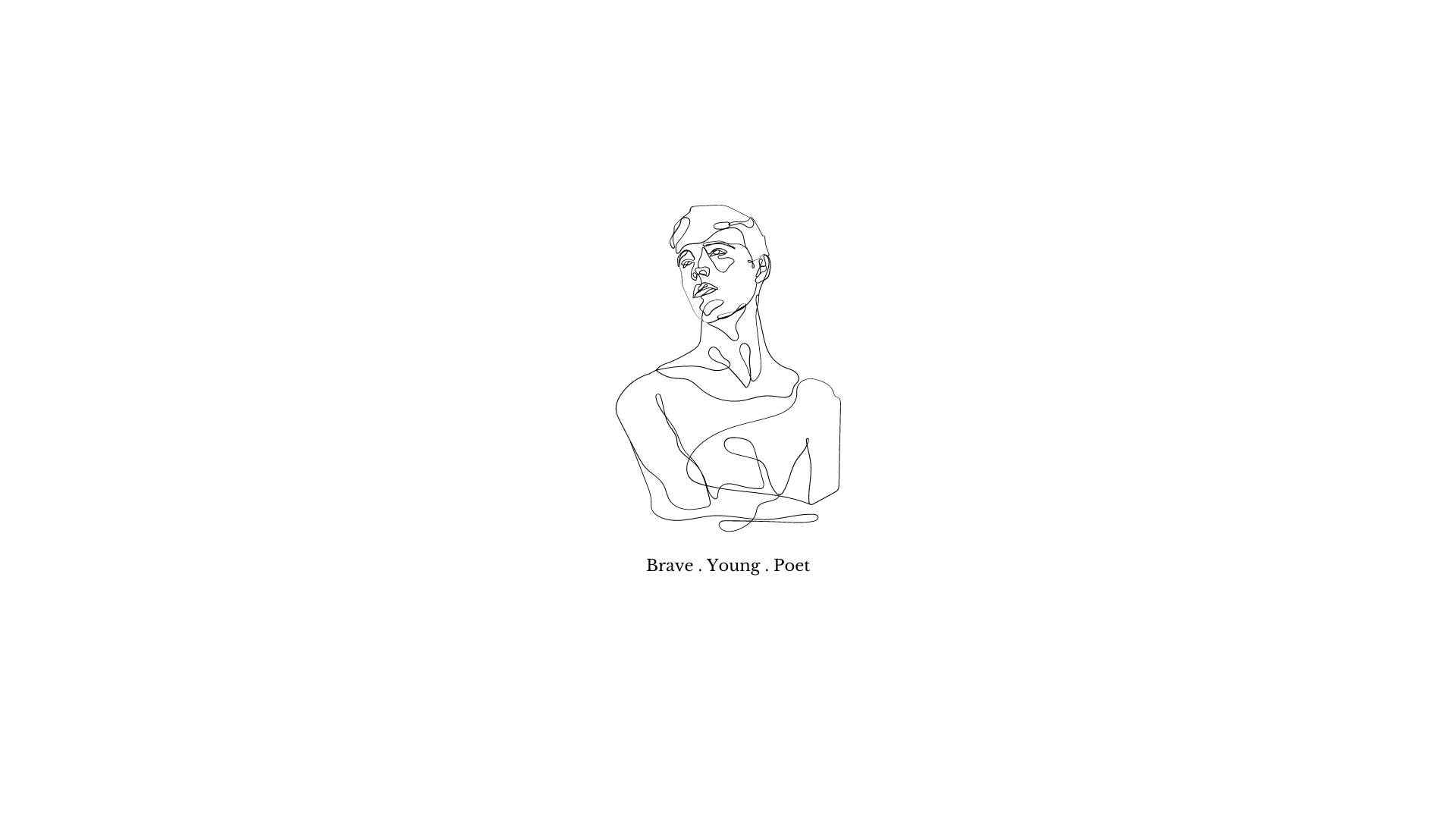 A drawing of the face and neck - Cute white