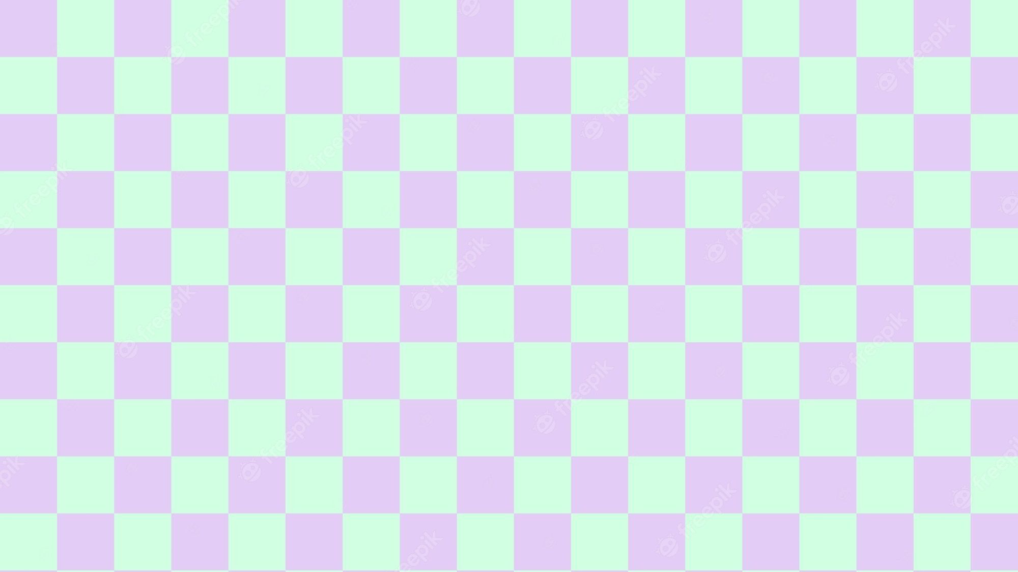 Premium Vector. Pastel green and purple checkerboard gingham plaid checkered pattern background perfect wallpaper