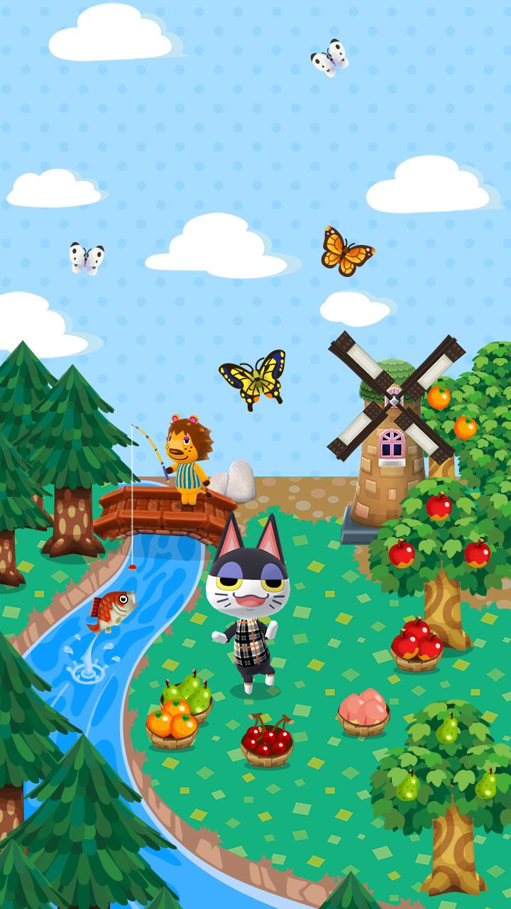 A cartoon cat sitting on the edge of water - Animal Crossing