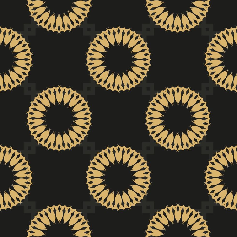Chinese black and yellow abstract seamless vector background. Wallpaper in a vintage style. Graphic ornament for wallpaper, fabric, packaging, wrapping