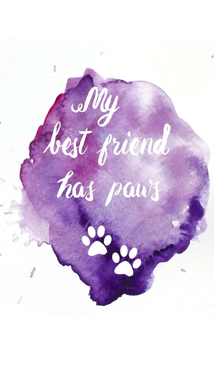A purple and white watercolor design that says 
