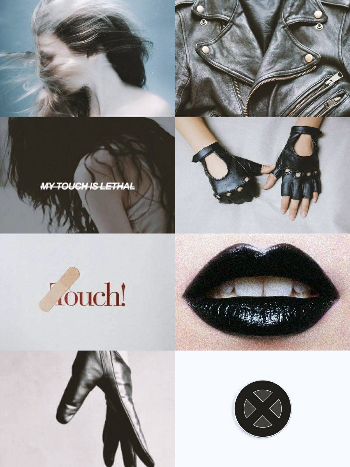 Moodboard for the X-Men character Mystique. - Rogue