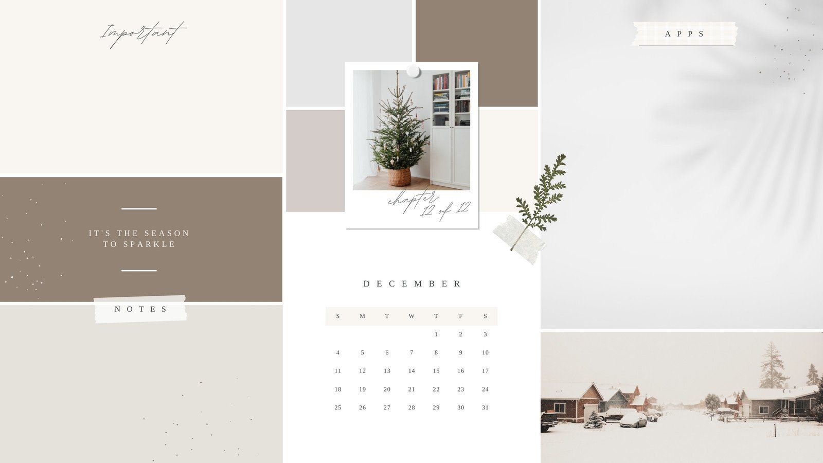 2018 calendar in a minimalist style - December