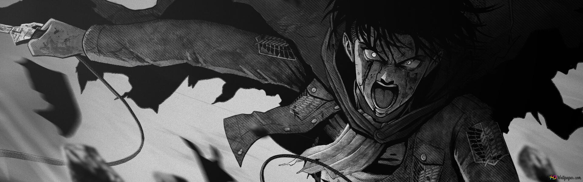 Anime wallpaper, person in the dark - Attack On Titan