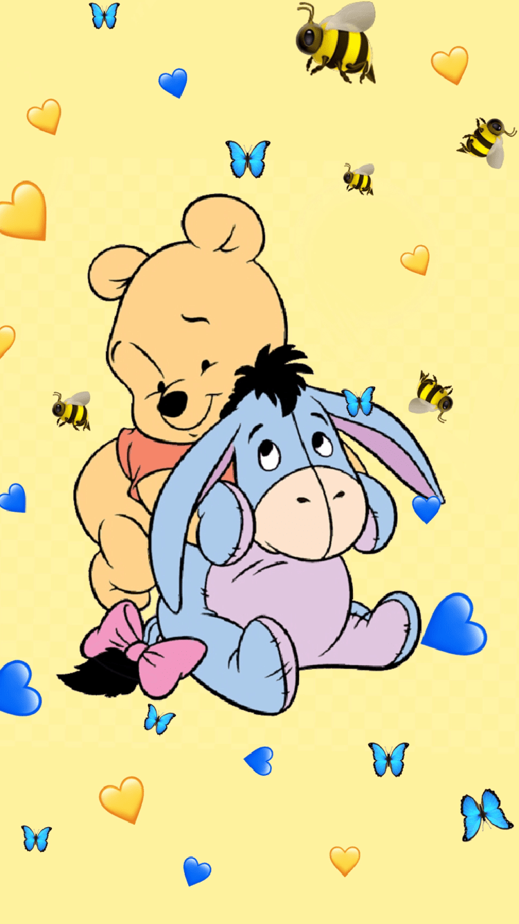 Winnie the Pooh and Eeyore. Winnie the pooh picture, Cute disney drawings, Cute winnie the pooh