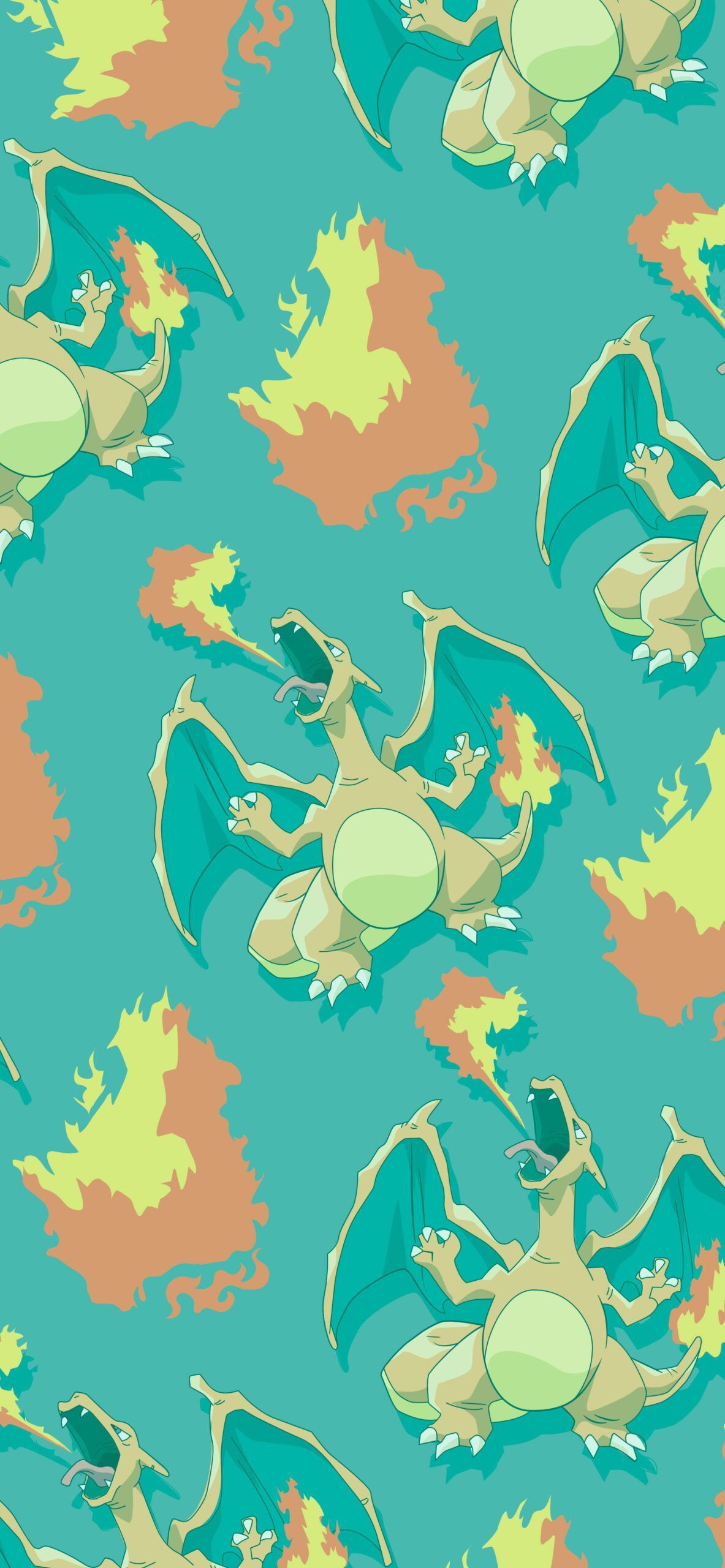 Pokemon wallpaper for mobile devices with Charizard - Pokemon