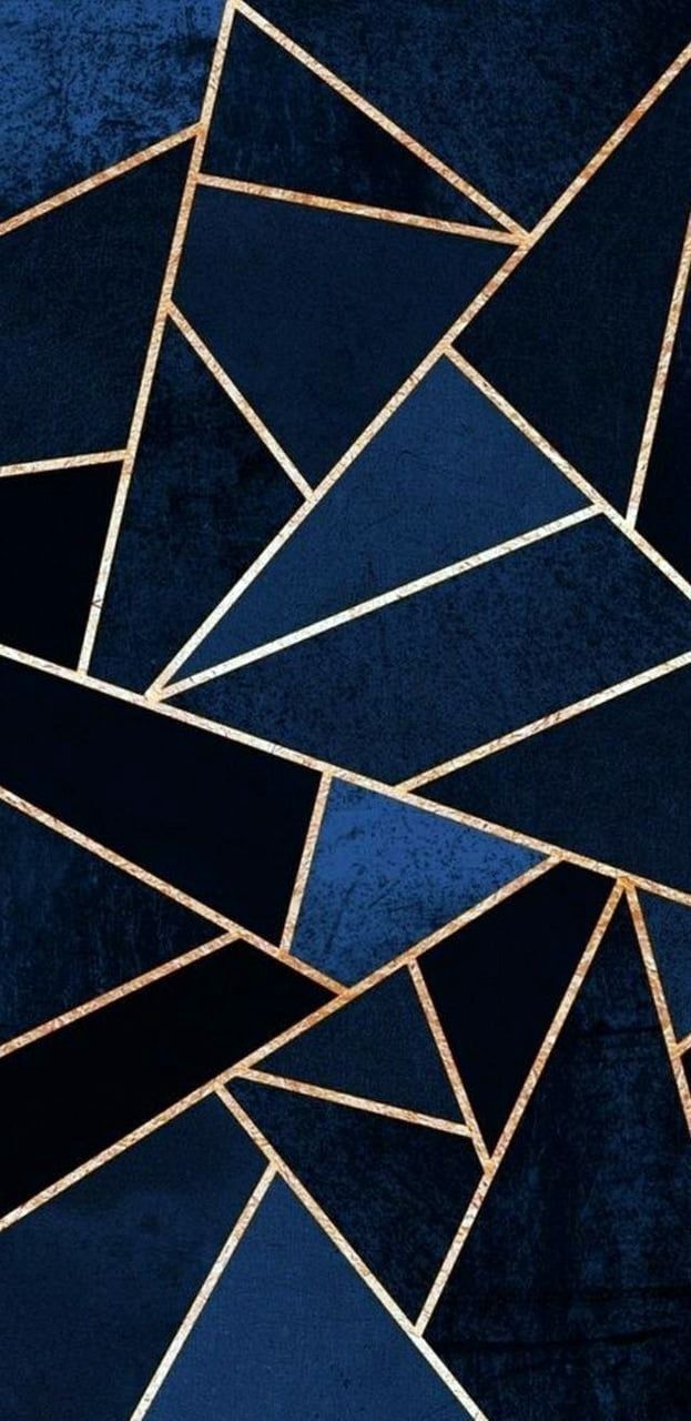 The blue and gold geometric pattern is a great way to decorate your home - Ravenclaw