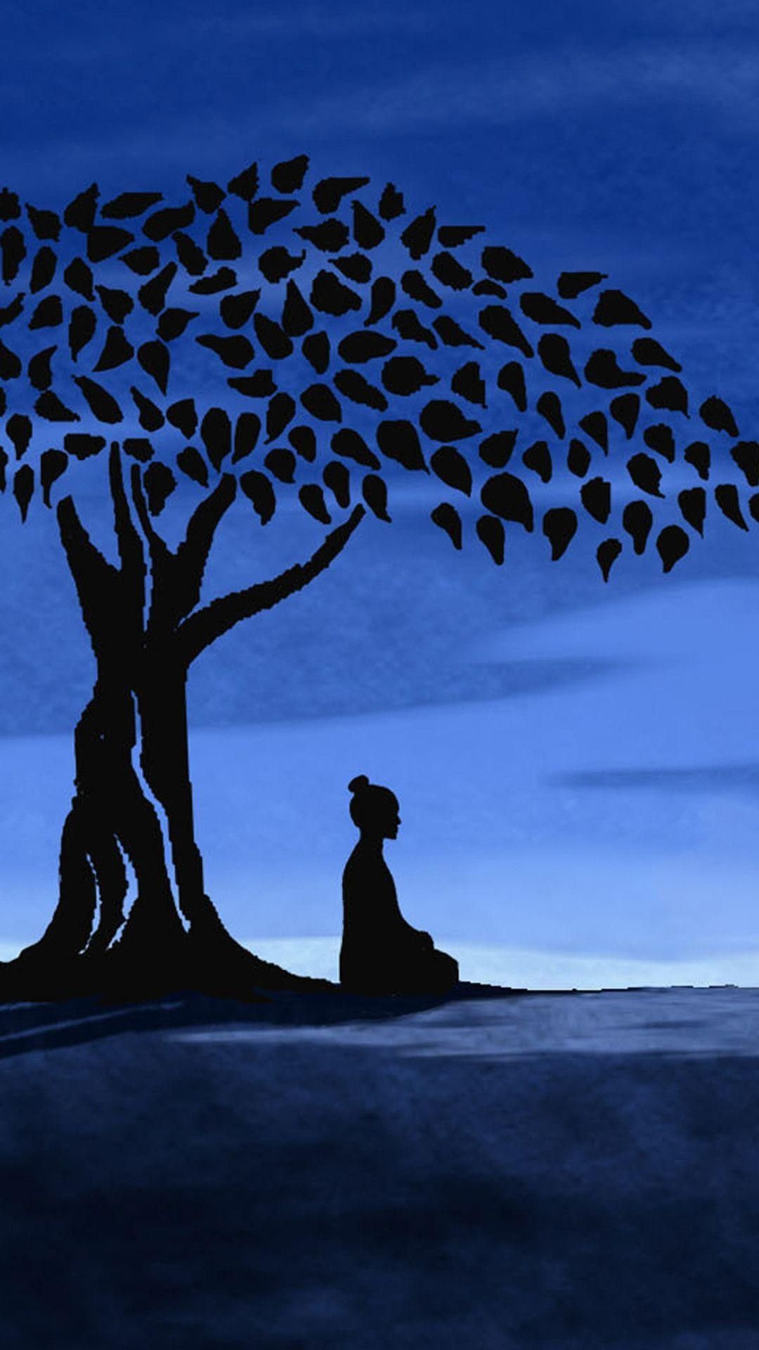 A person sitting underneath the tree - Spiritual