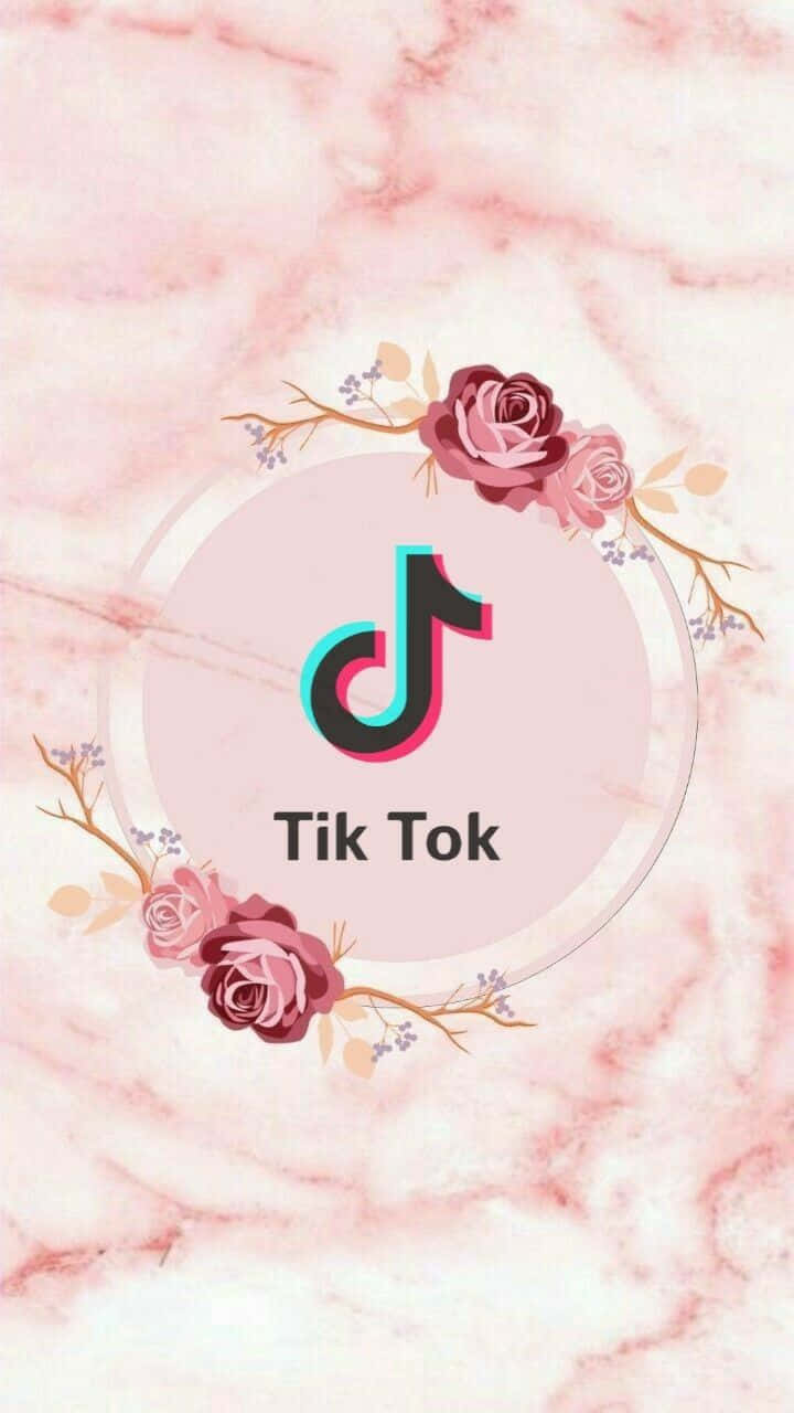Tiktok logo with a pink background - TikTok