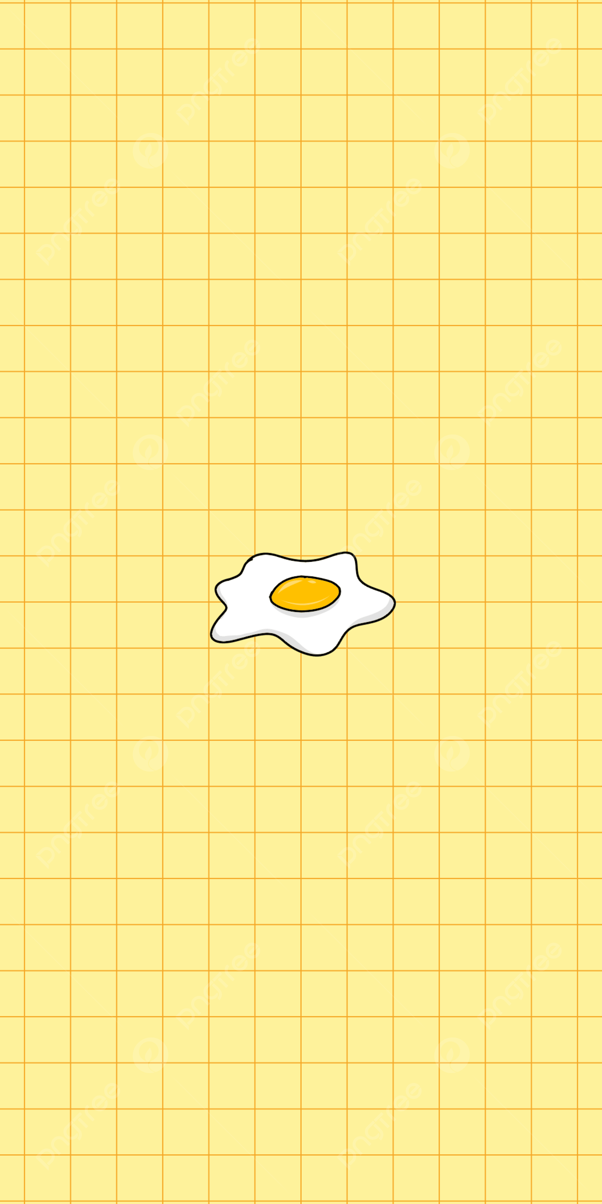 An egg on a yellow background - Gudetama