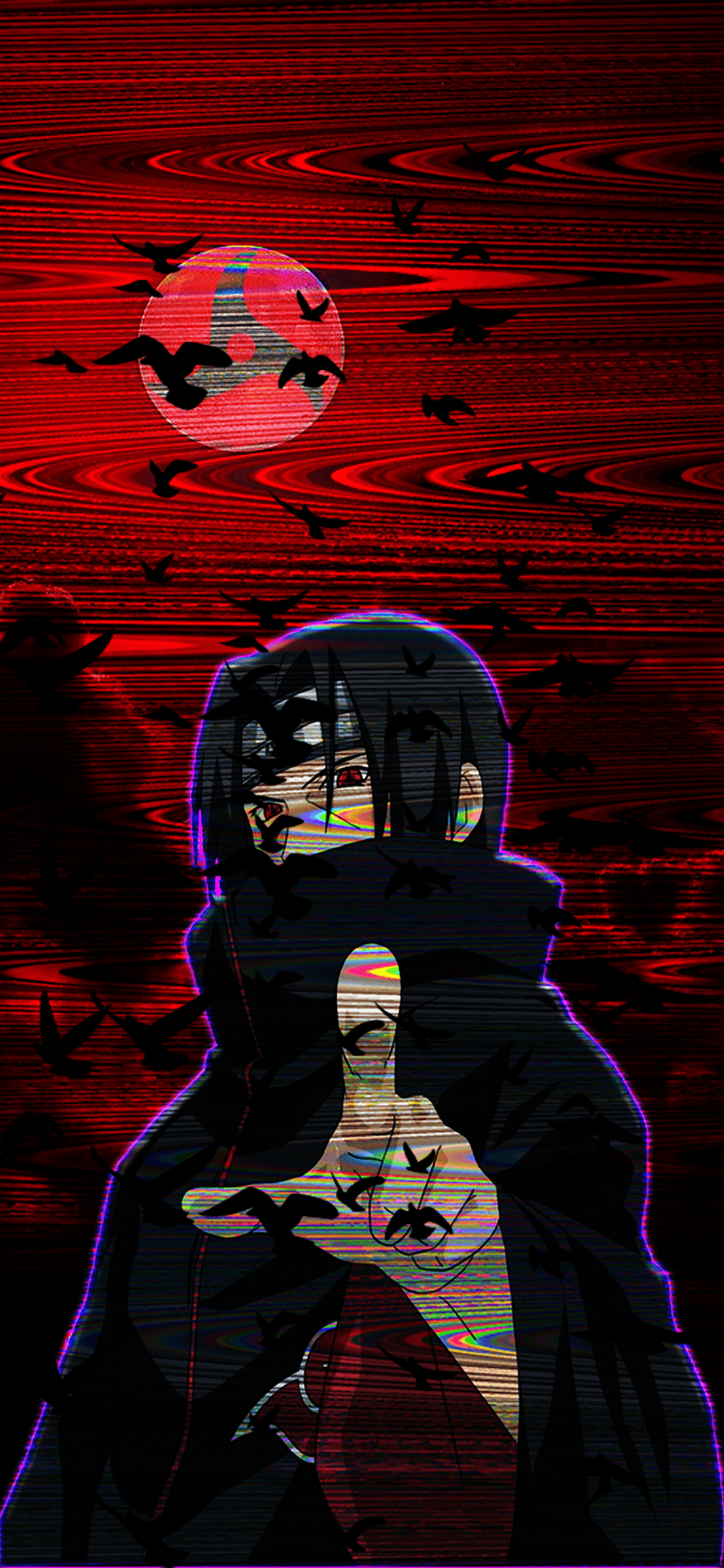 Itachi Uchiha Bloody Moon Wallpaper