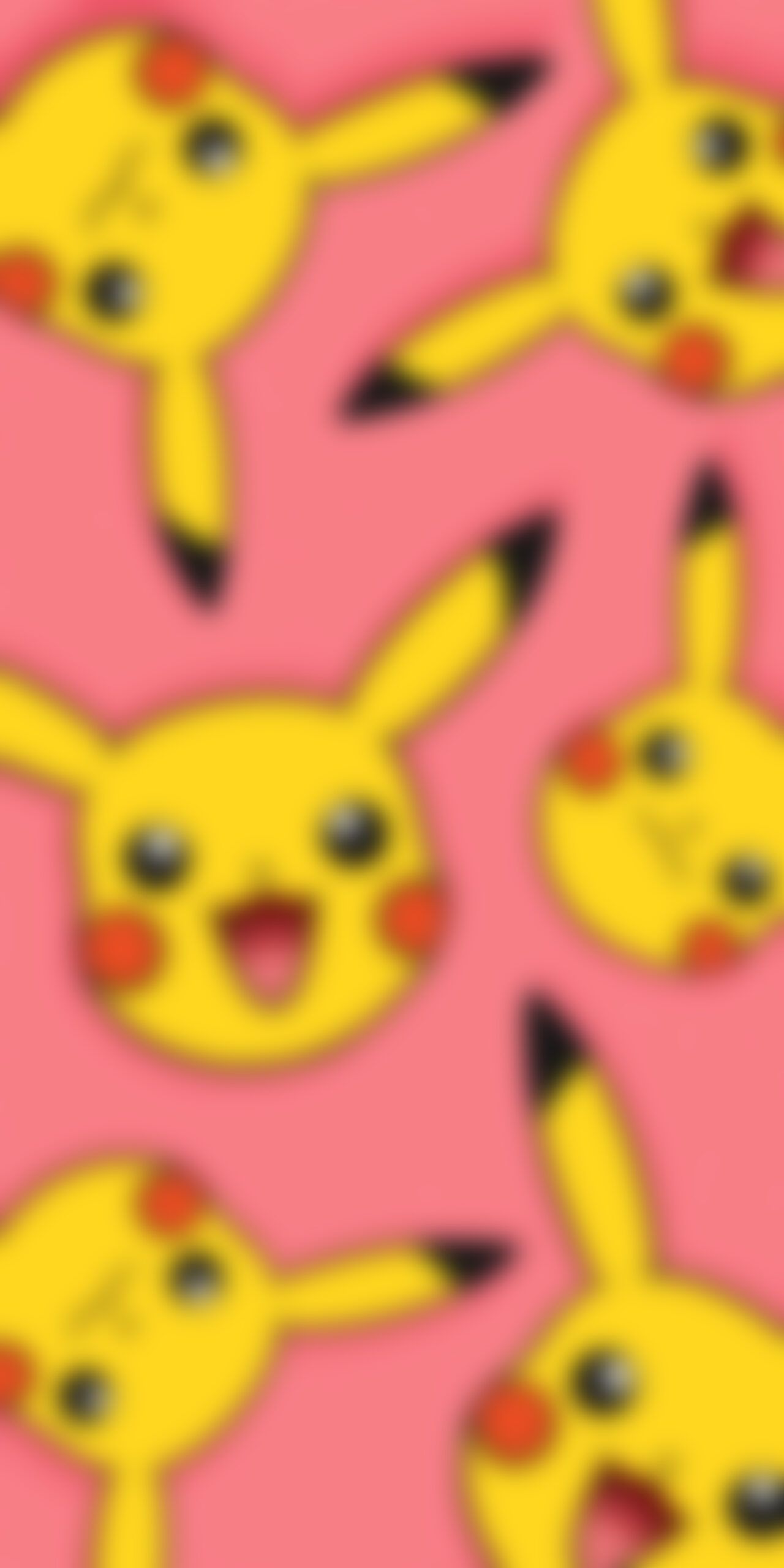 Pokémon Smiling Pikachu Pink Wallpaper