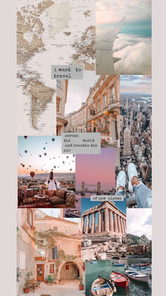Travel Collage. Travel collage, Travel wallpaper, Travel aesthetic