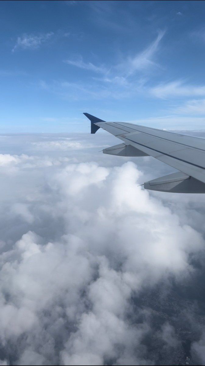 A view of the sky from a plane - Travel