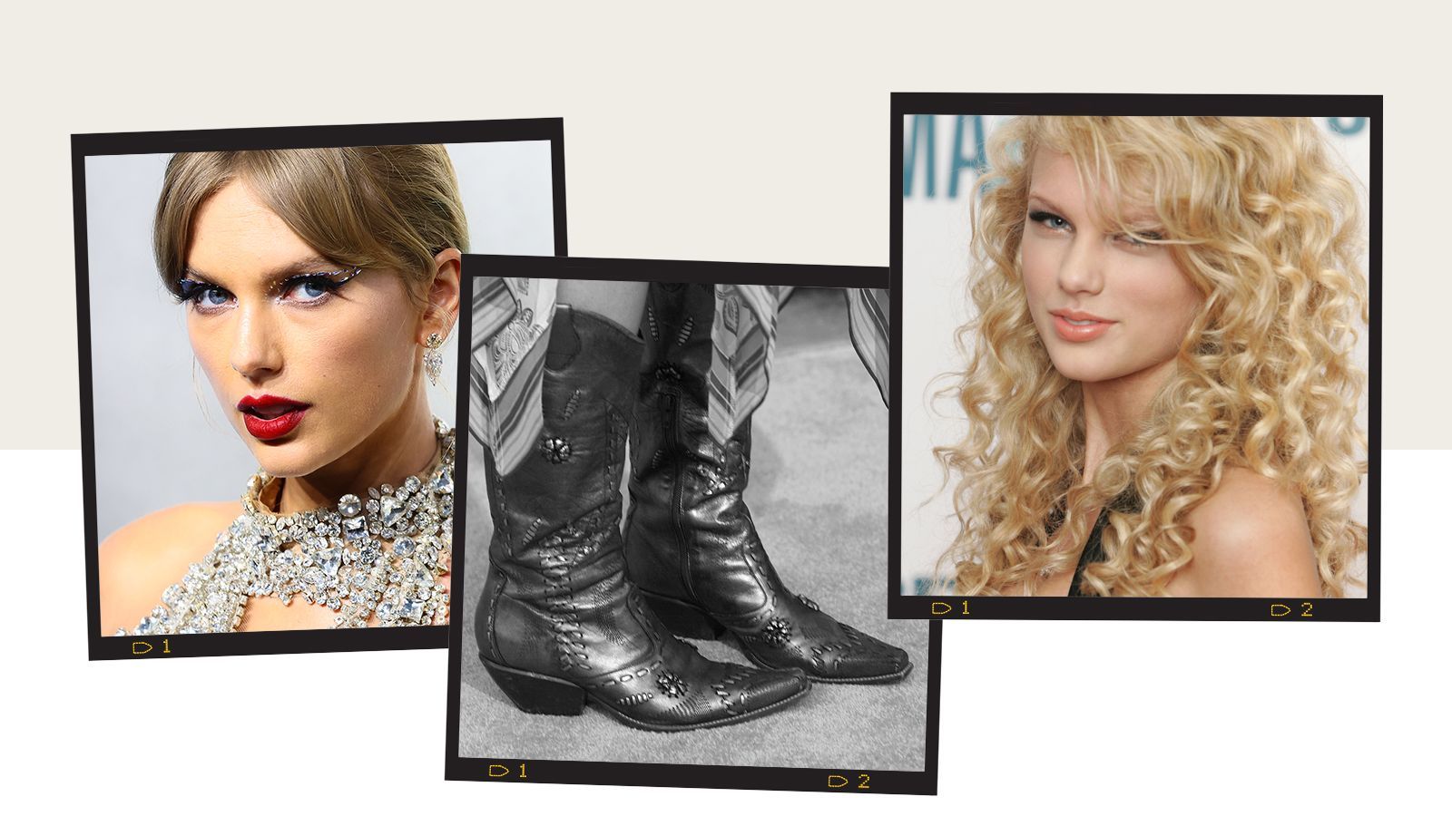 A collage of three pictures with the words taylor swift - Taylor Swift
