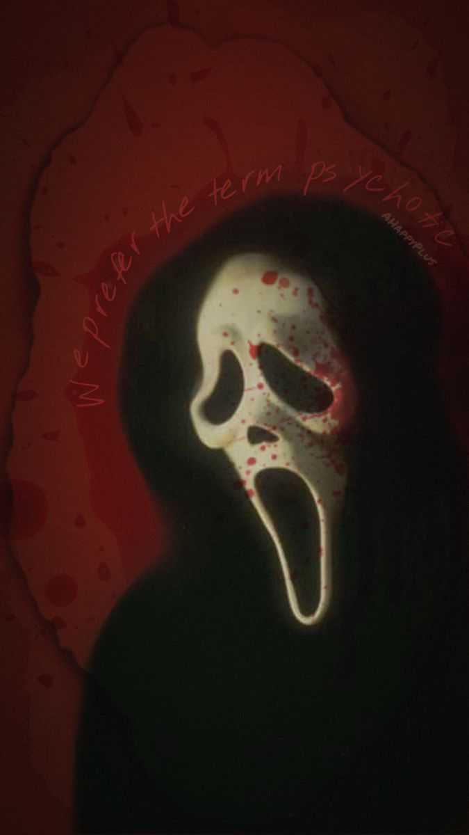 Scream wallpaper for phone and desktop - Blood