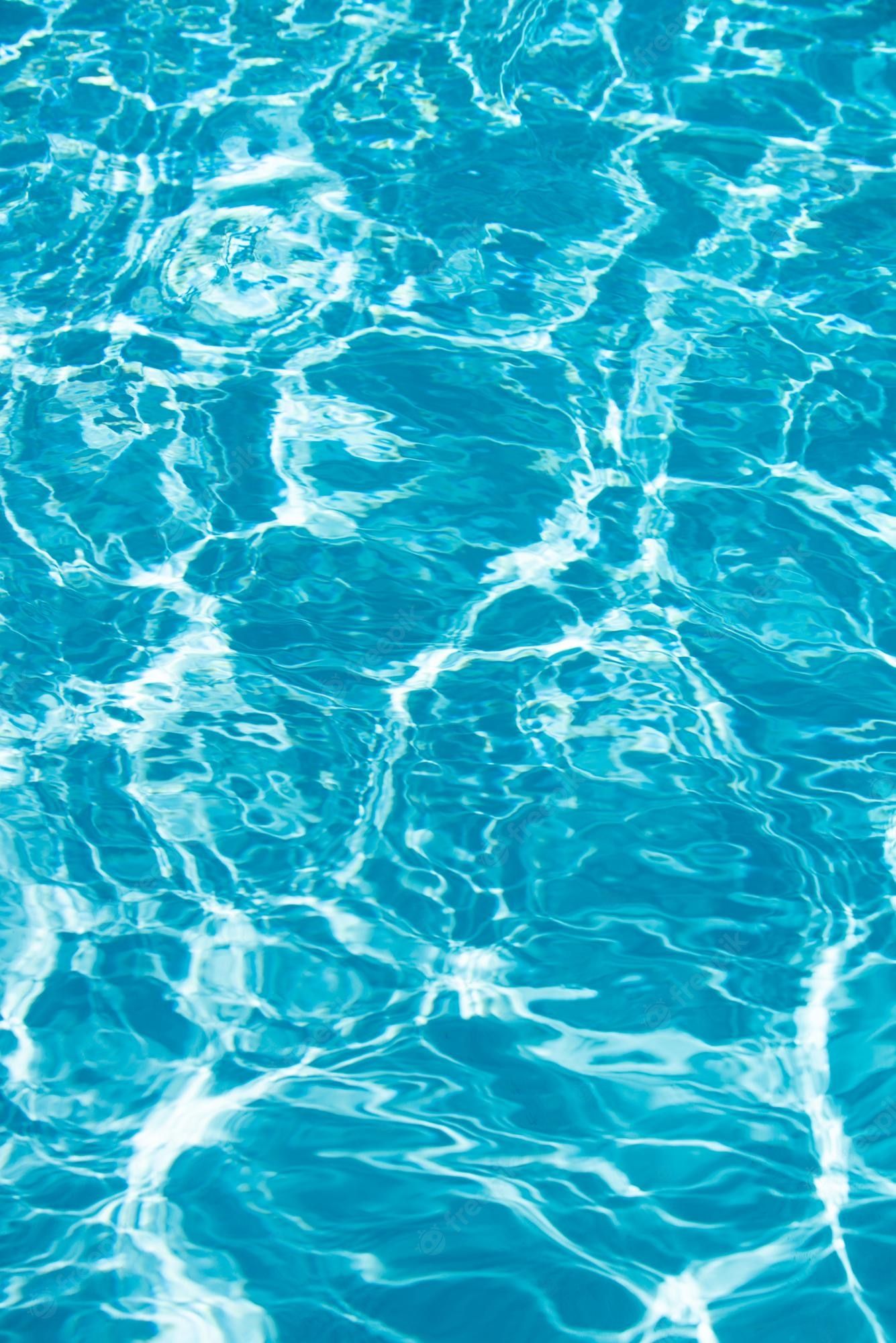 Premium Photo. Pool water background blue wave abstract or rippled water texture background