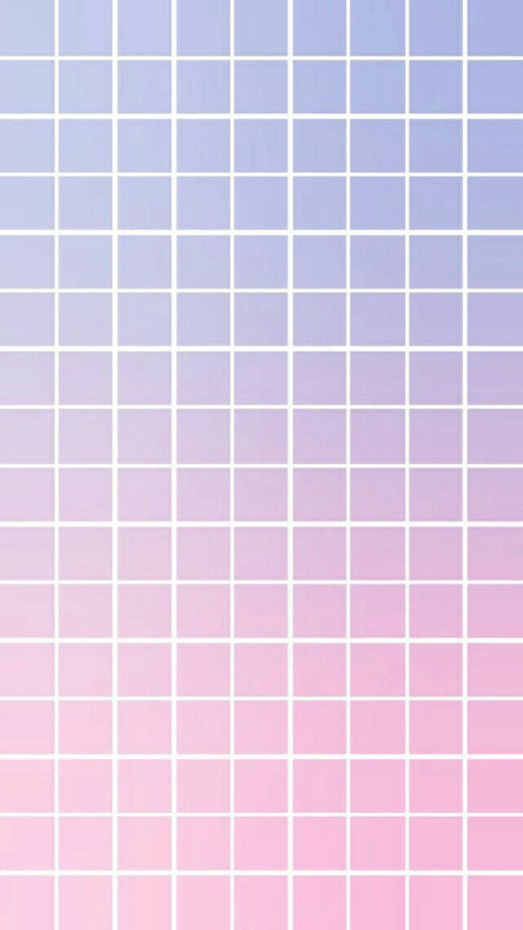 A grid of squares in a gradient of pink and purple - Grid