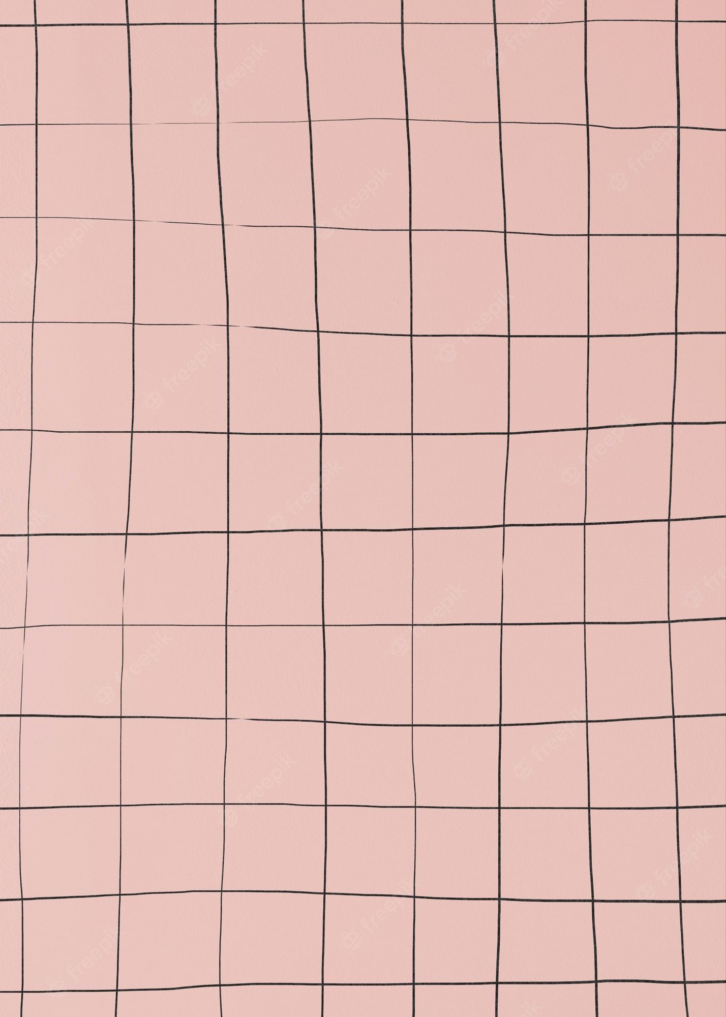 A pink wall with black lines on it - Grid