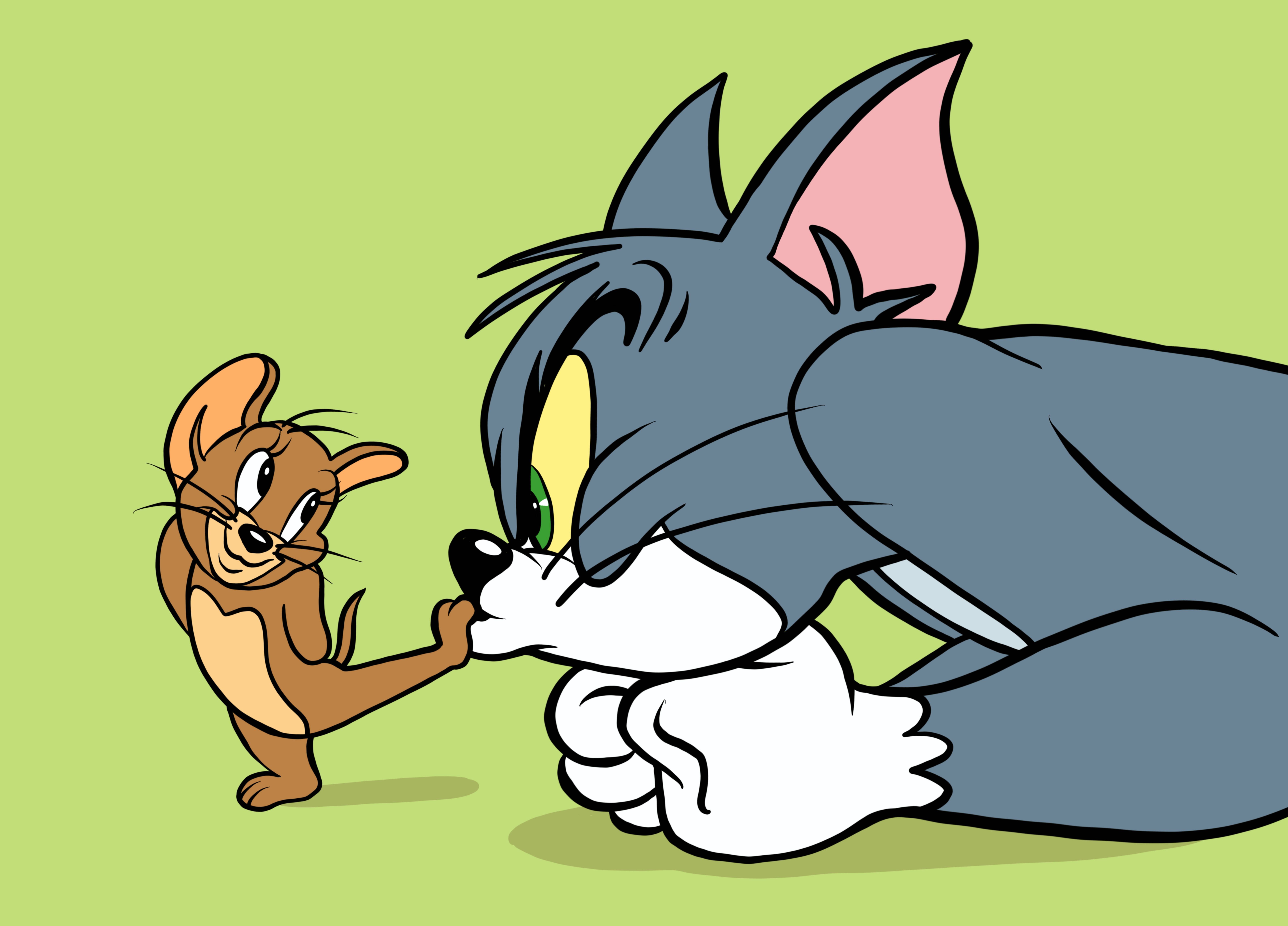 Download The Polar Opposites, Tom And Jerry Aesthetic Wallpaper
