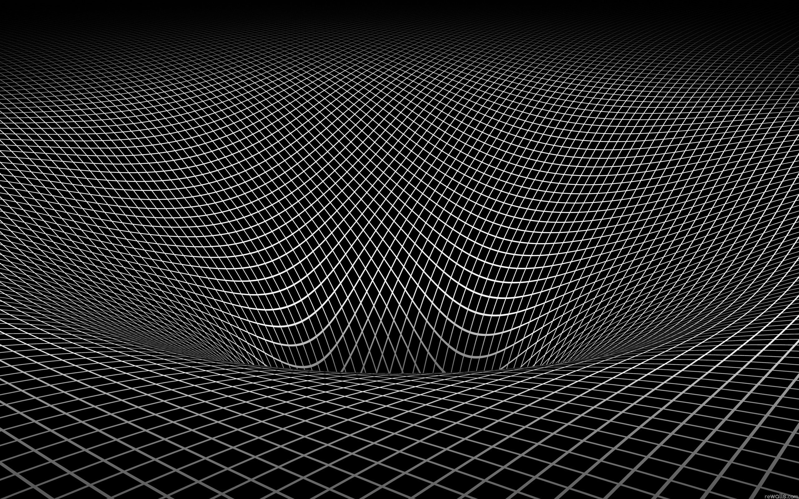 Download wallpaper 2560x1600 grid, black white, shape, surface, uneven HD background