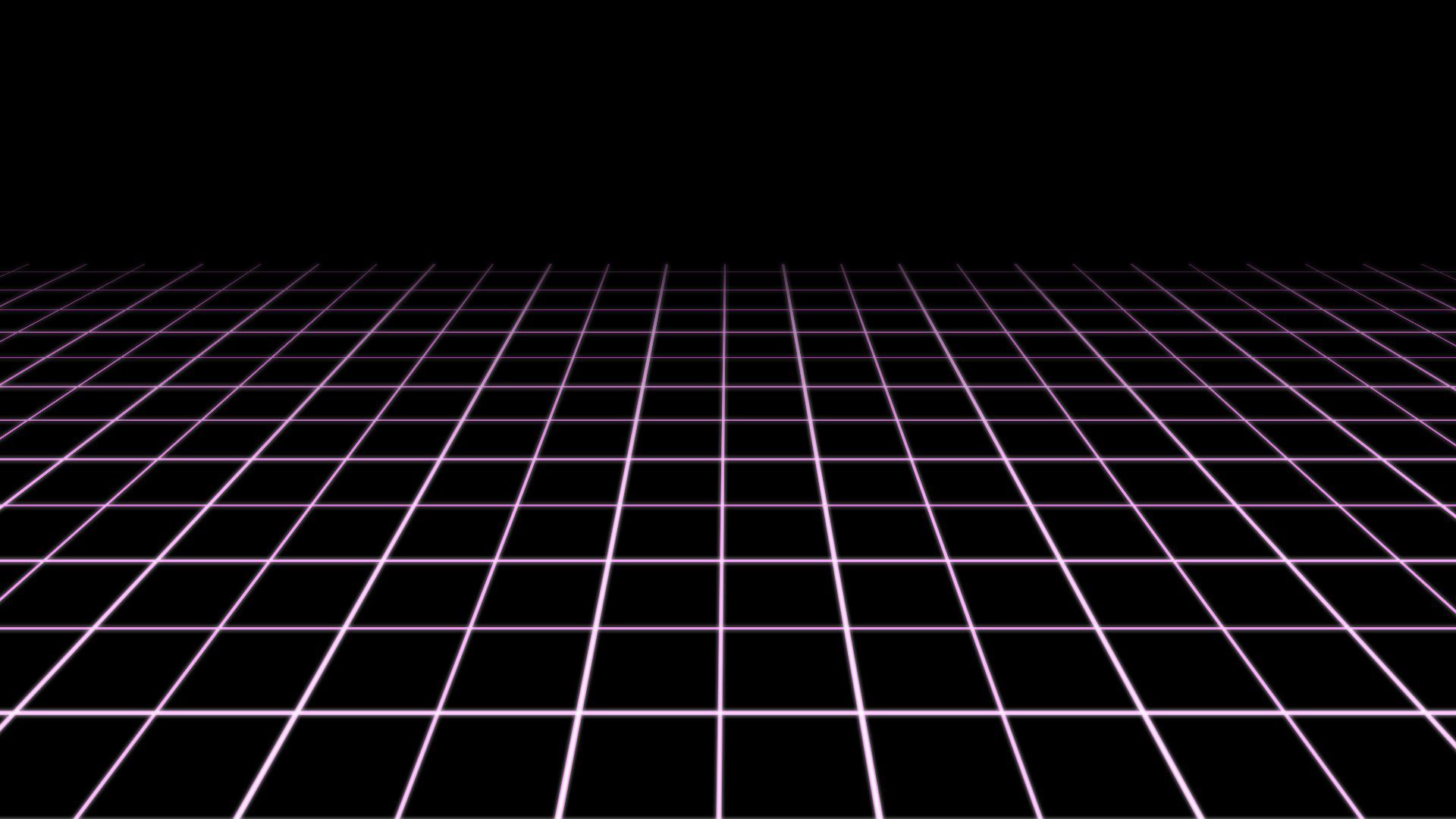 A black background with a purple grid - Grid